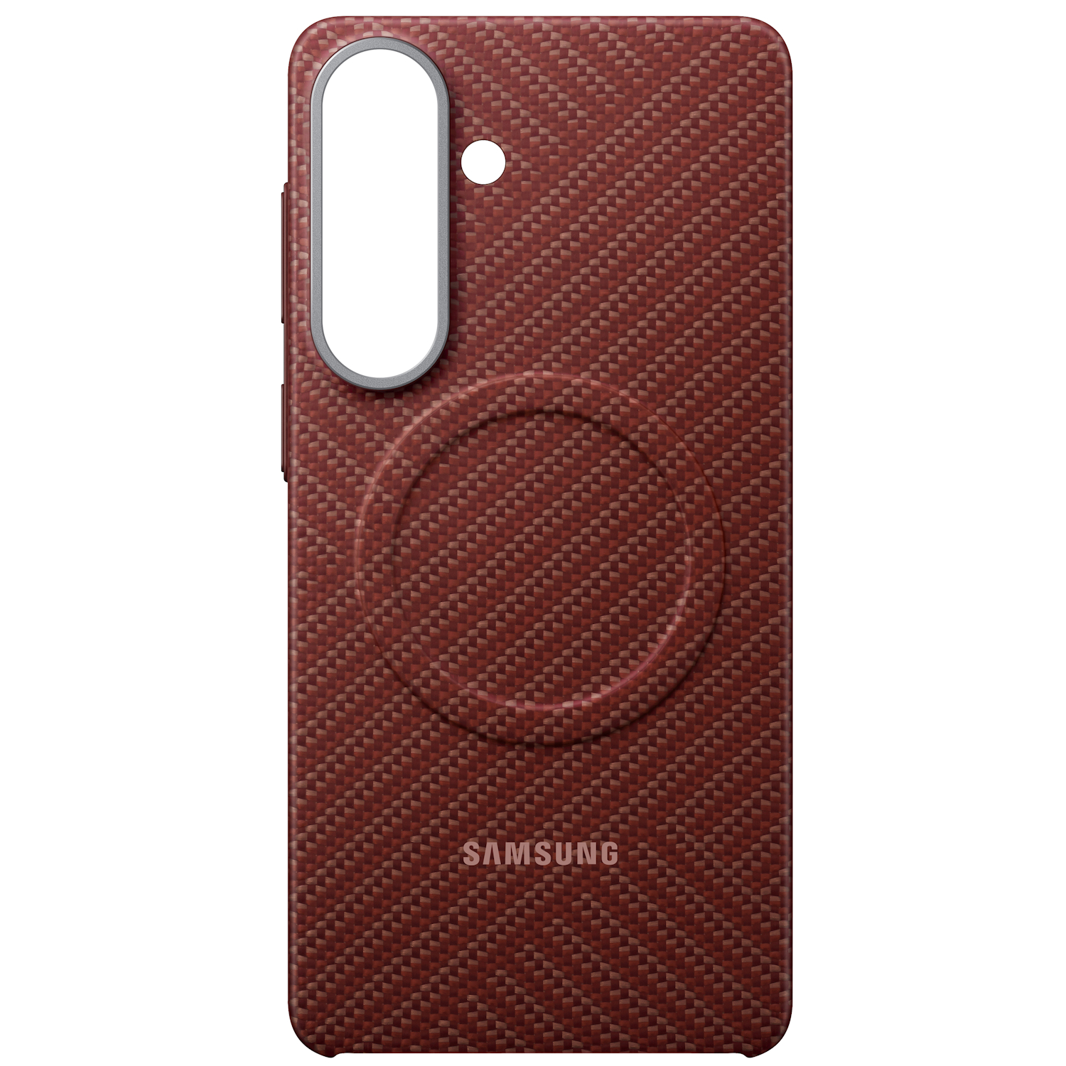 Capac protectie spate Samsung Carbon Magnet Case pentru Galaxy S26 Plus (S947), Coral Red - imagine 4