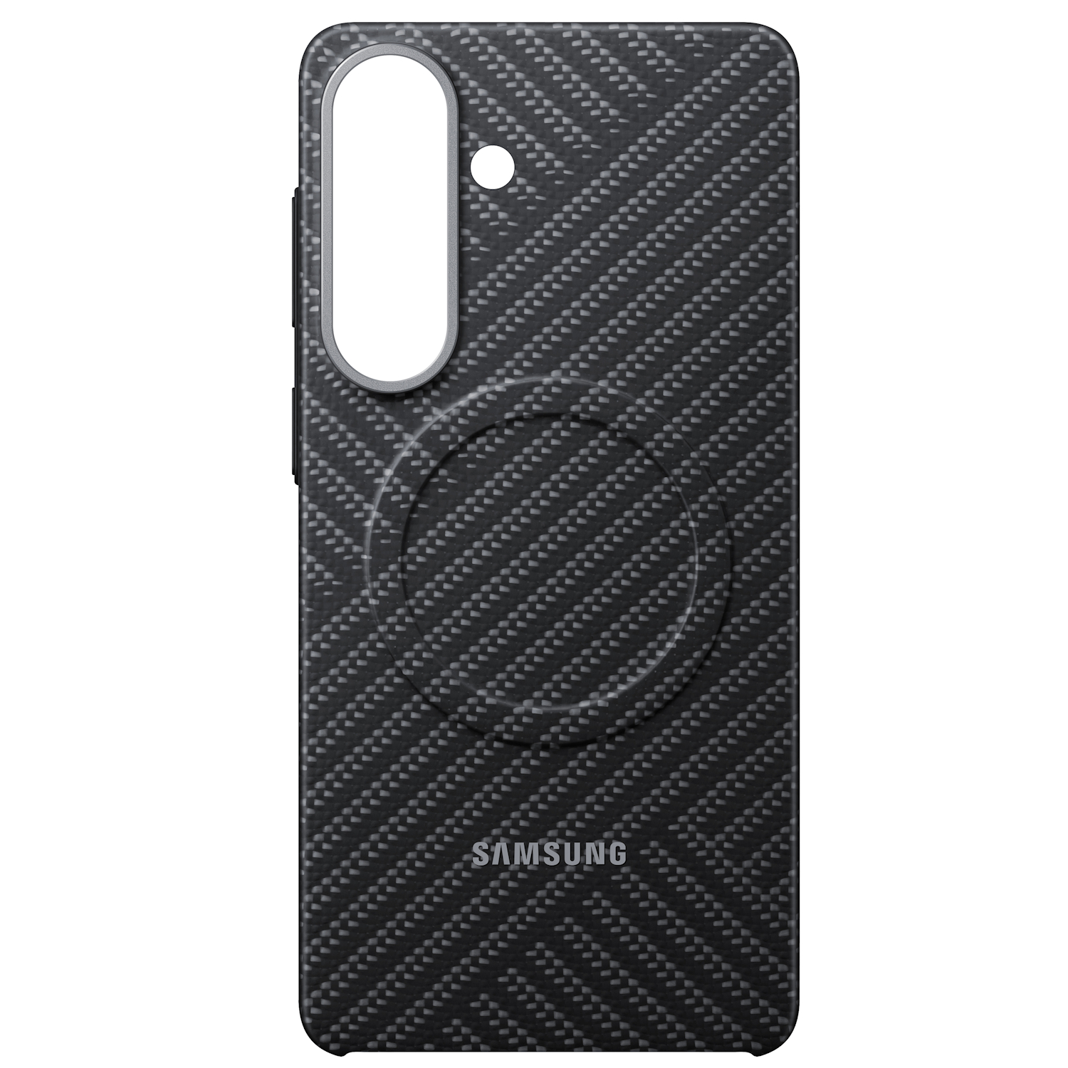 Capac protectie spate Samsung Carbon Magnet Case pentru Galaxy S26 Plus (S947), Gray - imagine 4