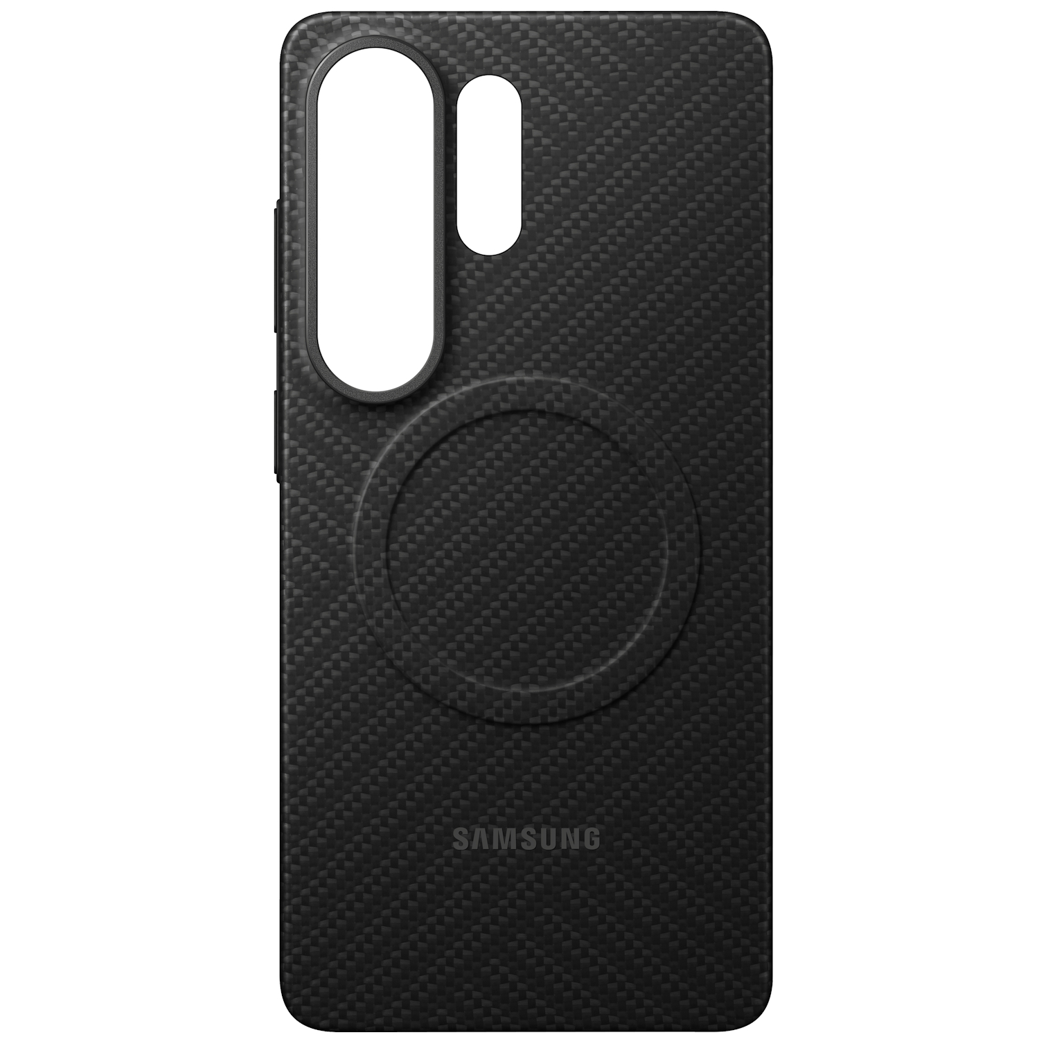 Capac protectie spate Samsung Carbon Magnet Case pentru Galaxy S26 Ultra (S948), Black - imagine 4
