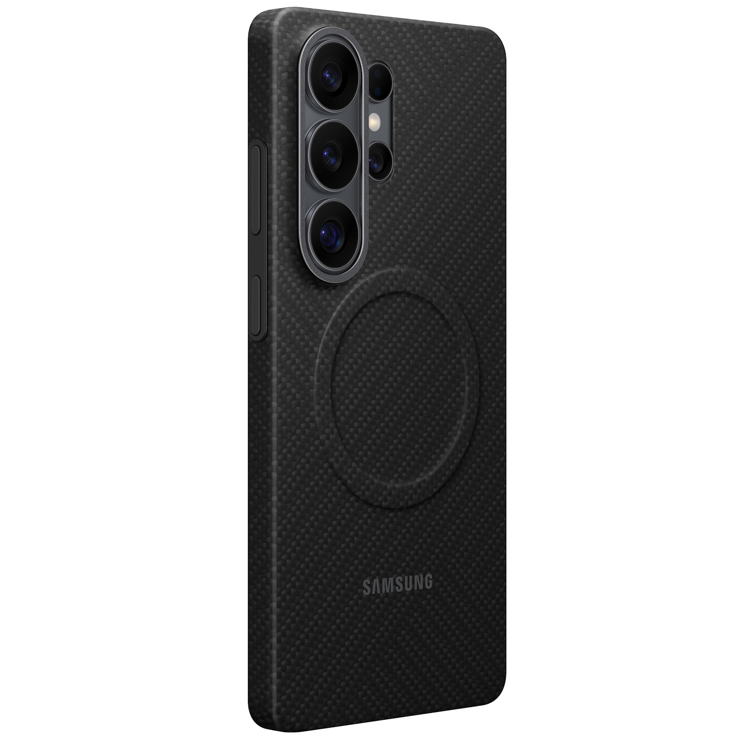 Capac protectie spate Samsung Carbon Magnet Case pentru Galaxy S26 Ultra (S948), Black - imagine 3