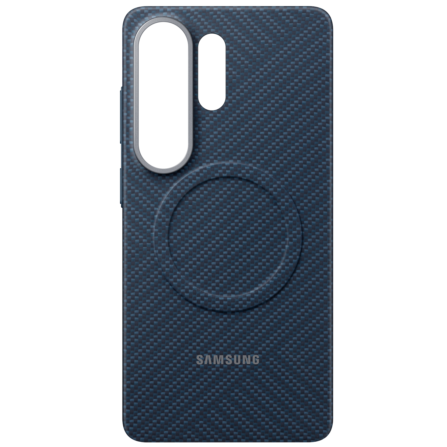 Capac protectie spate Samsung Carbon Magnet Case pentru Galaxy S26 Ultra (S948), Blue Violet - imagine 4
