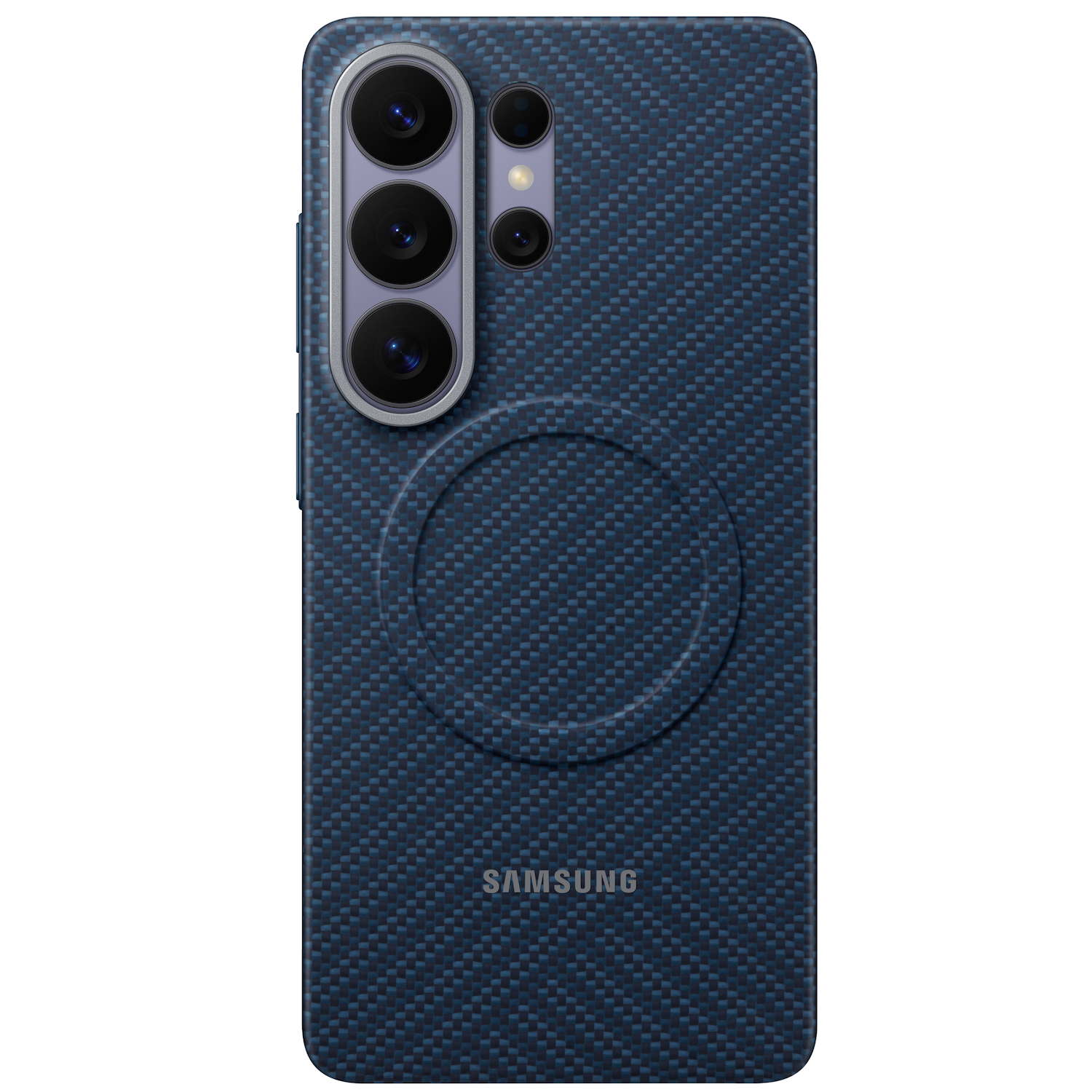 Capac protectie spate Samsung Carbon Magnet Case pentru Galaxy S26 Ultra (S948), Blue Violet