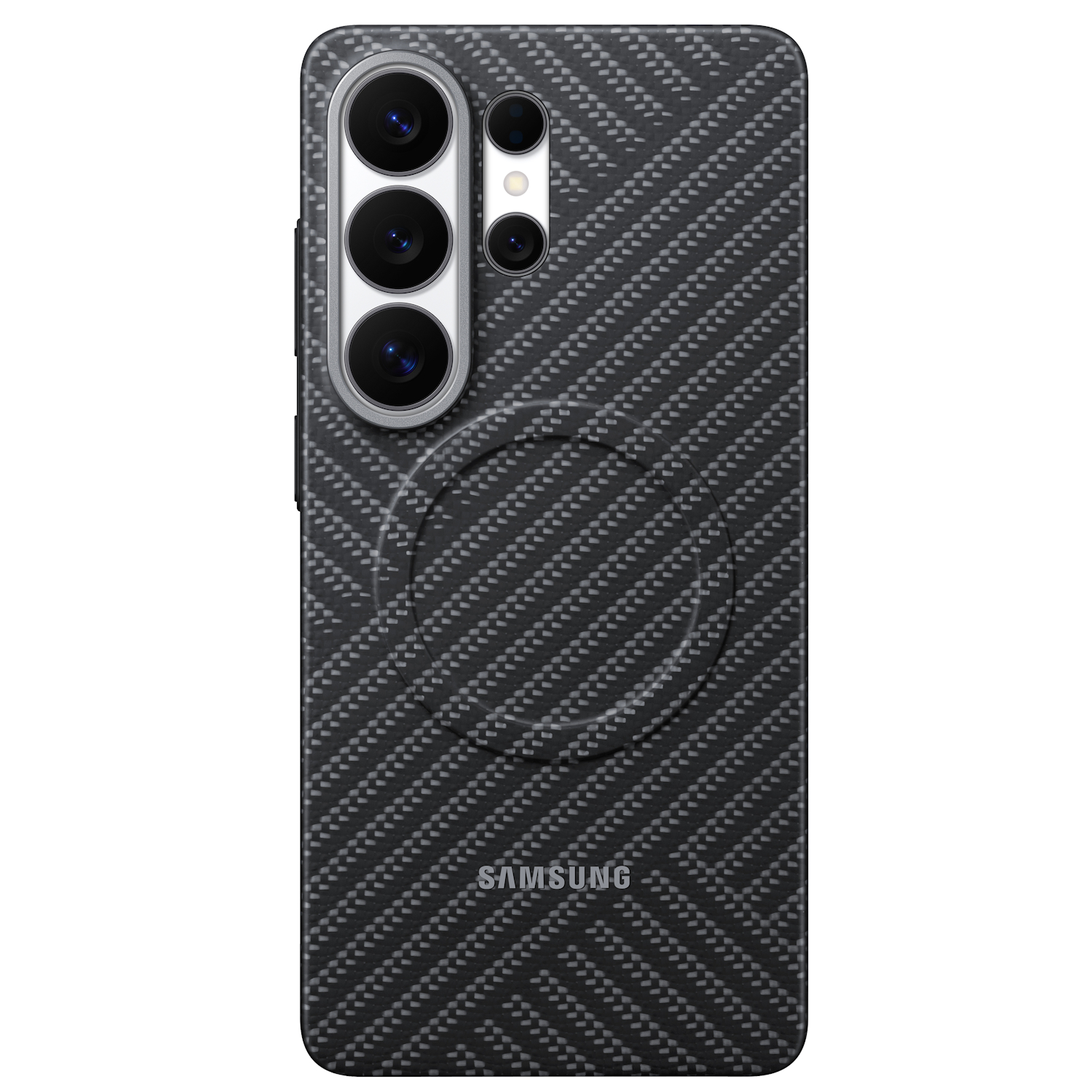 Capac protectie spate Samsung Carbon Magnet Case pentru Galaxy S26 Ultra (S948), Gray