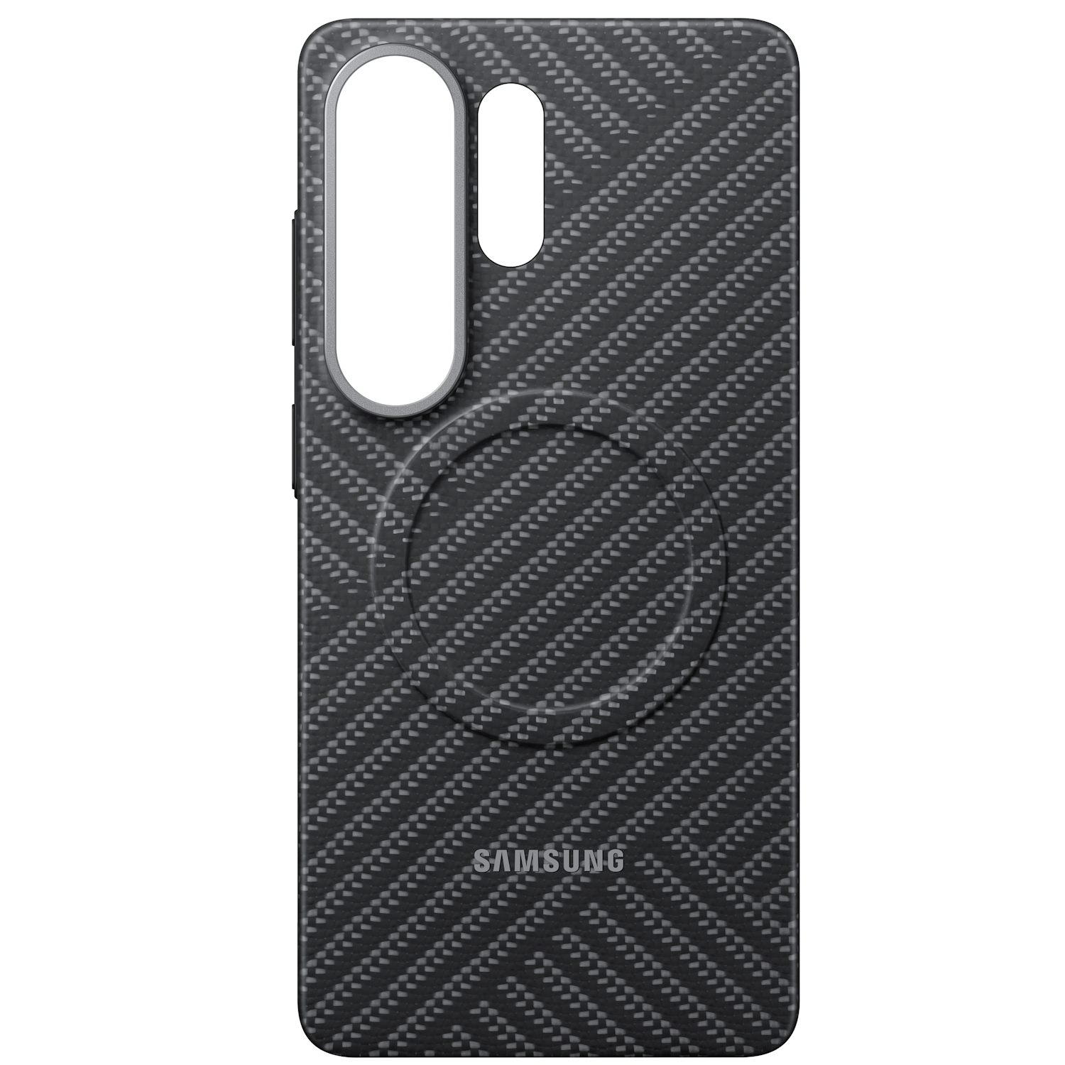Capac protectie spate Samsung Carbon Magnet Case pentru Galaxy S26 Ultra (S948), Gray - imagine 5