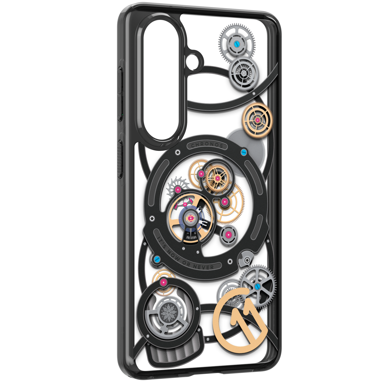 Capac protectie spate Samsung Spigen - Magnet Case (Chronos) pentru Galaxy S26 (S942), Black - imagine 2