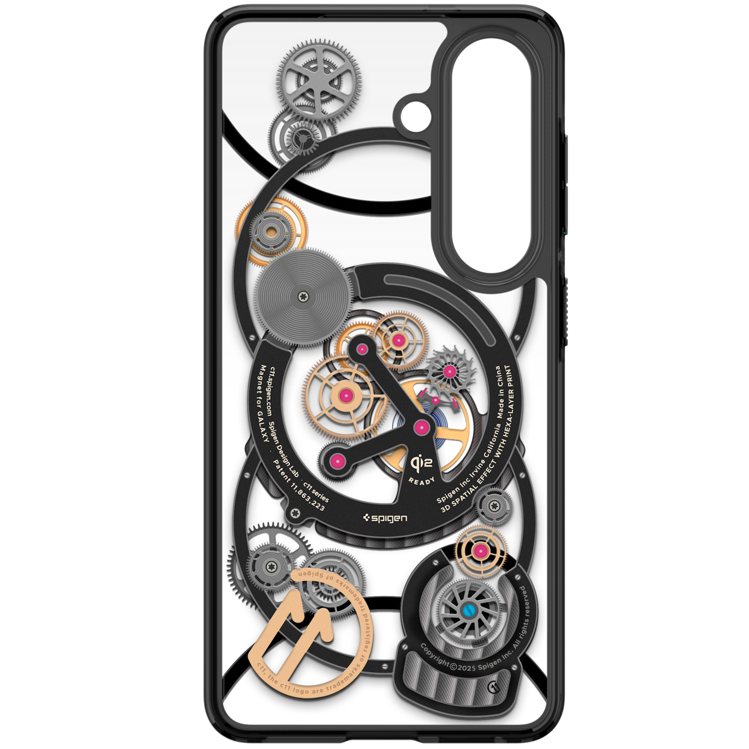 Capac protectie spate Samsung Spigen - Magnet Case (Chronos) pentru Galaxy S26 (S942), Black
