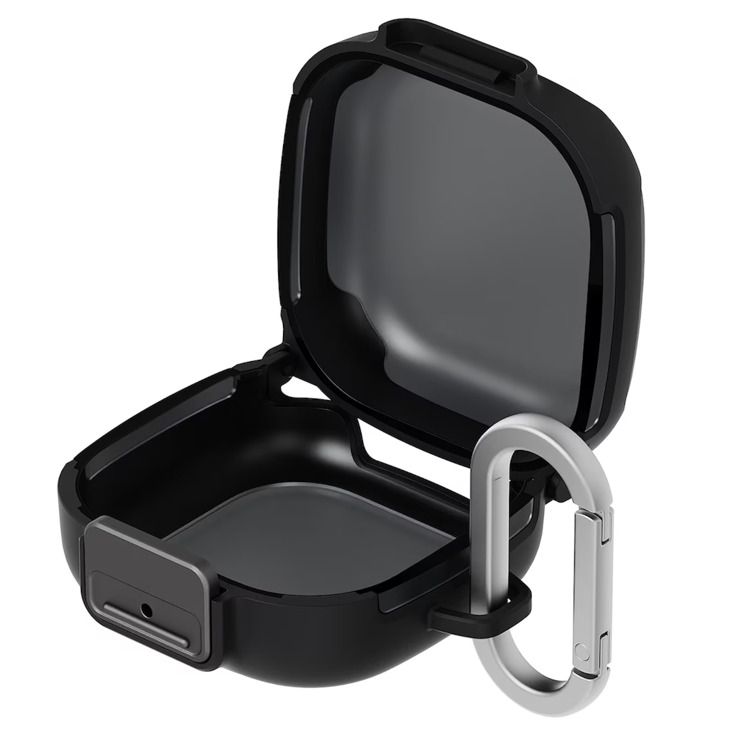 Husa de protectie Samsung Clip Case pentru Galaxy Buds 4 / Buds 4 Pro, cu carabina - Black