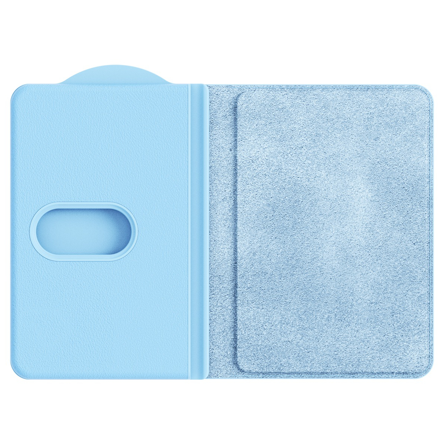 Husa portofel magnetic pentru carduri Xplus - Magnet Card Wallet, Universal, Ice Albastru - imagine 2