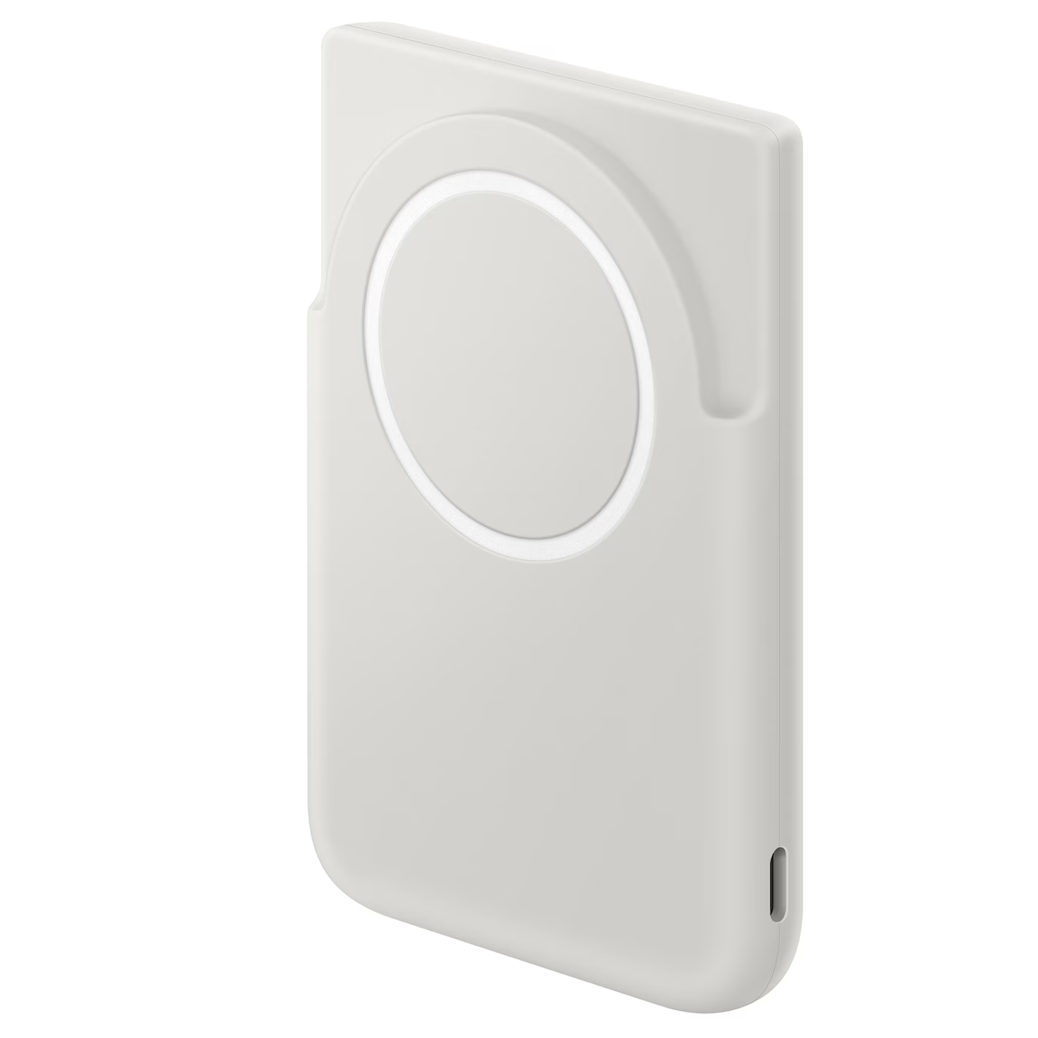 Incarcator portabil universal Samsung 5.000 mAh Magnetic Wireless Battery Pack, Gri - imagine 4