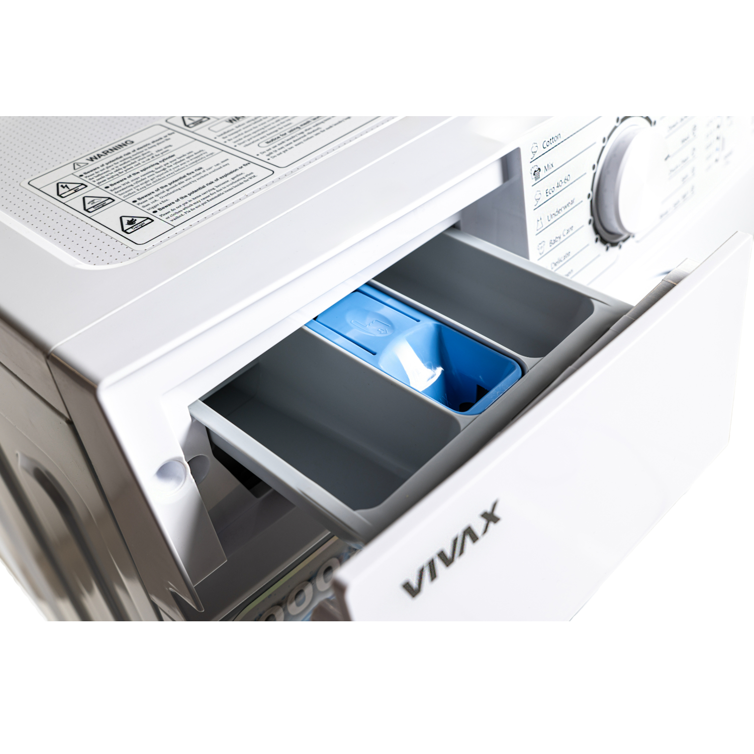 Masina de spalat rufe VIVAX WFL-100616CDSI, 6kg, 1000 RPM, Motor Inverter, Clasa A, 16 Programe, Alb - imagine 4
