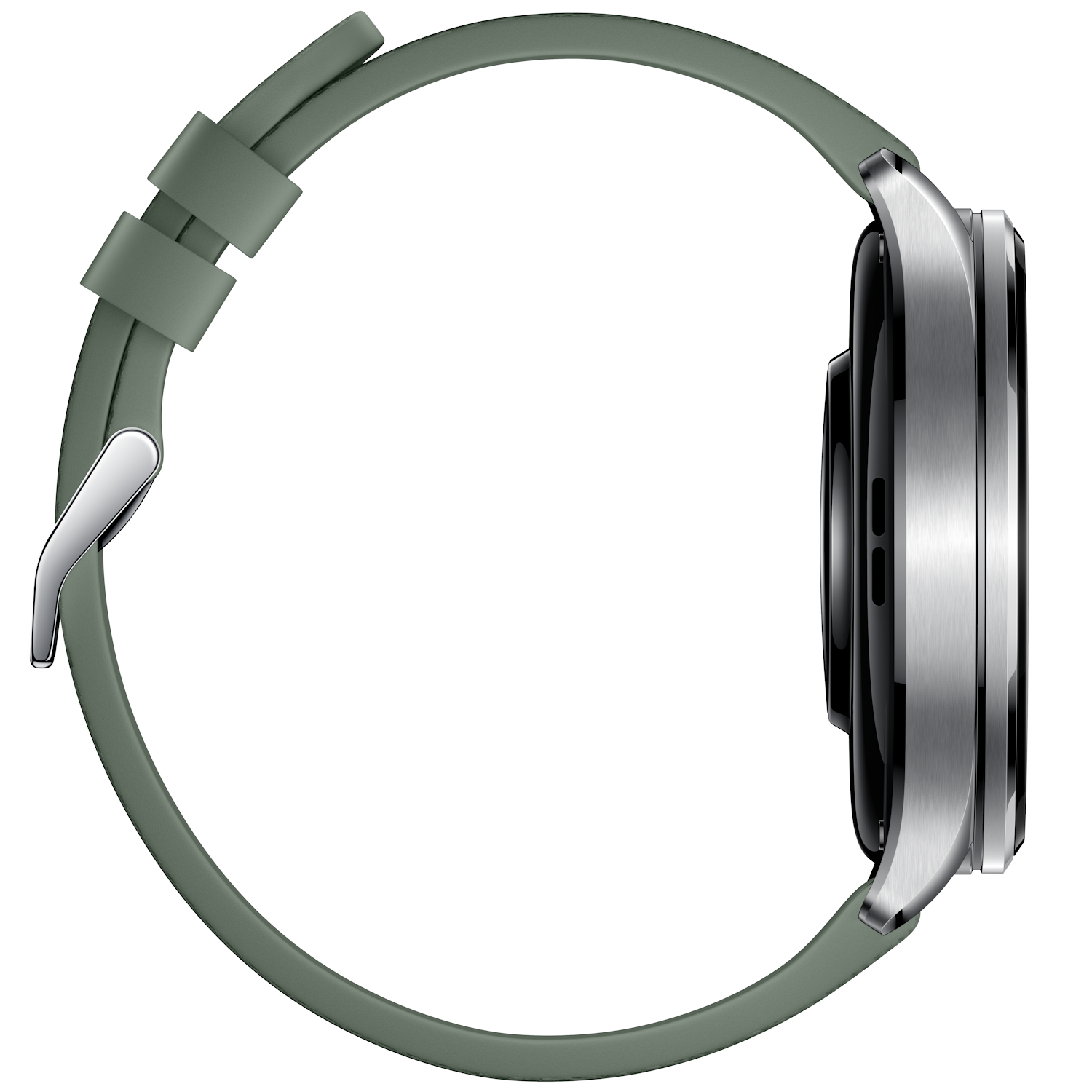 Smartwatch Xiaomi Watch 5 Silver, Bluetooth, Fluoroelastomer Band - Juniper Green - imagine 5