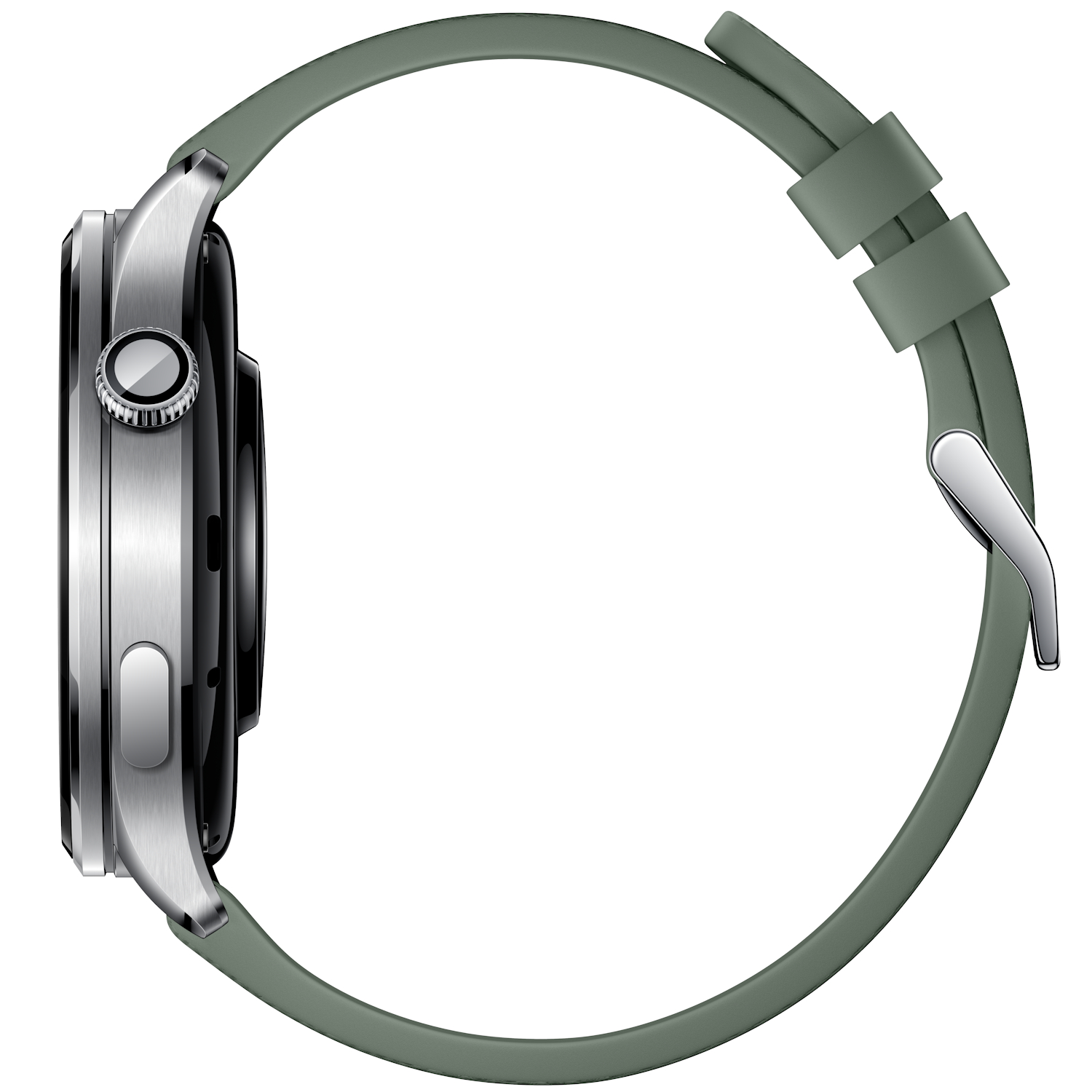 Smartwatch Xiaomi Watch 5 Silver, Bluetooth, Fluoroelastomer Band - Juniper Green - imagine 3