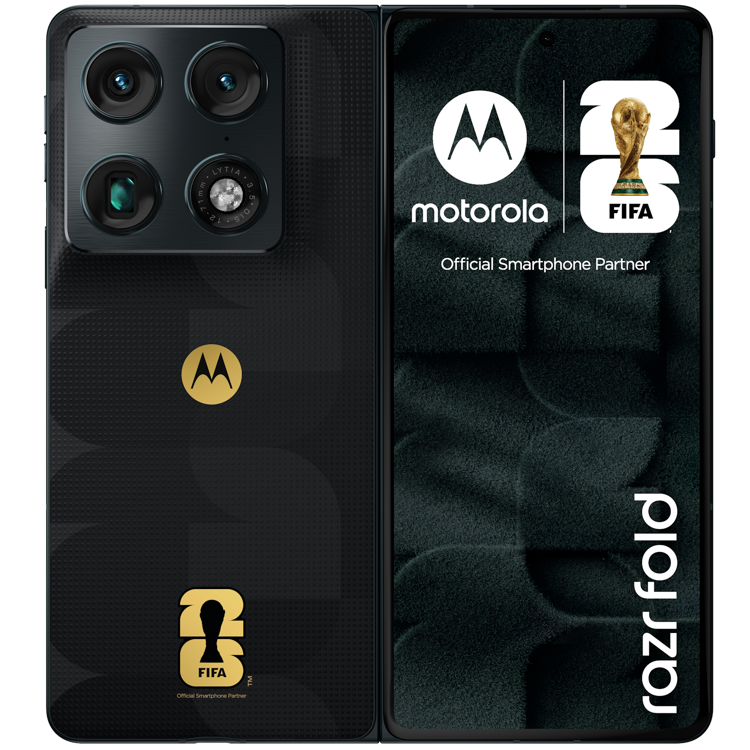 Telefon mobil Motorola Razr Fold FIFA World Cup 26 Edition, 5G, Octa Core 3.8 GHz, 512 GB + 16 GB RAM, 6000 mAh, PANTONE Blackened Blue - imagine 3