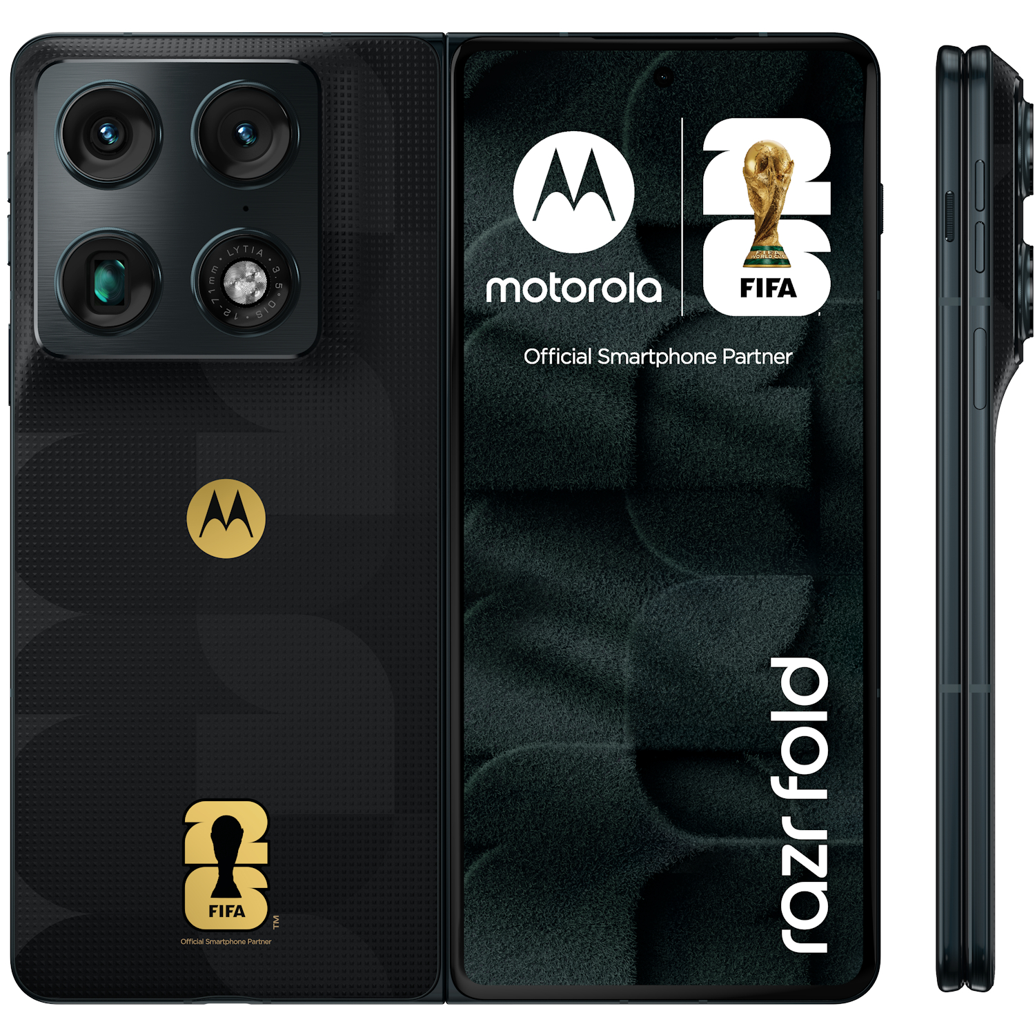 Telefon mobil Motorola Razr Fold FIFA World Cup 26 Edition, 5G, Octa Core 3.8 GHz, 512 GB + 16 GB RAM, 6000 mAh, PANTONE Blackened Blue - imagine 16