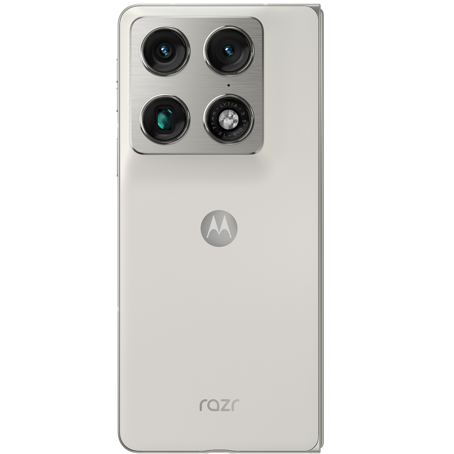 Telefon mobil Motorola Razr Fold, 5G, Octa Core 3.8 GHz, 512 GB + 16 GB RAM, 6000 mAh, PANTONE Lily White - imagine 3