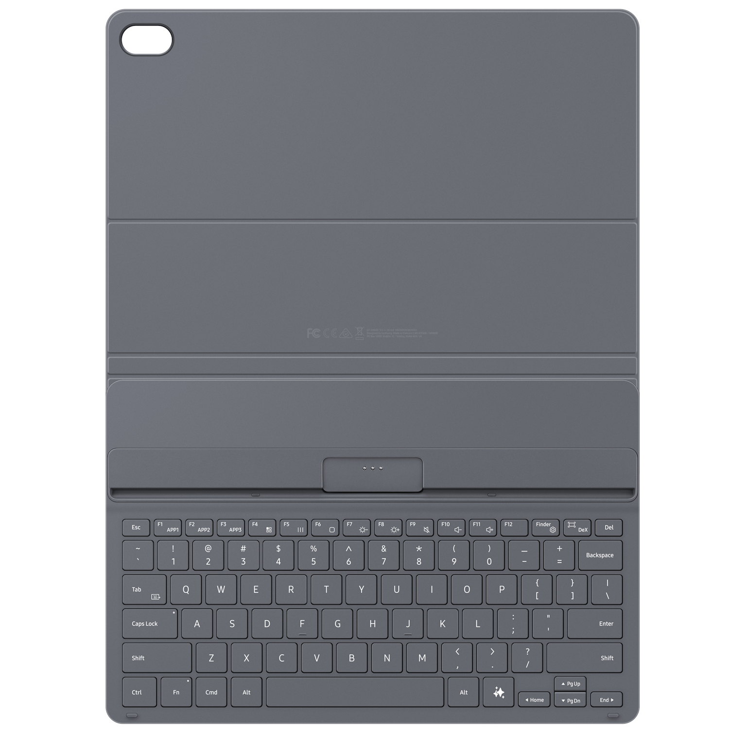 Husa Samsung Book Cover Keyboard Slim pentru Galaxy Tab S12 Plus, EF-DX840U Black - imagine 3