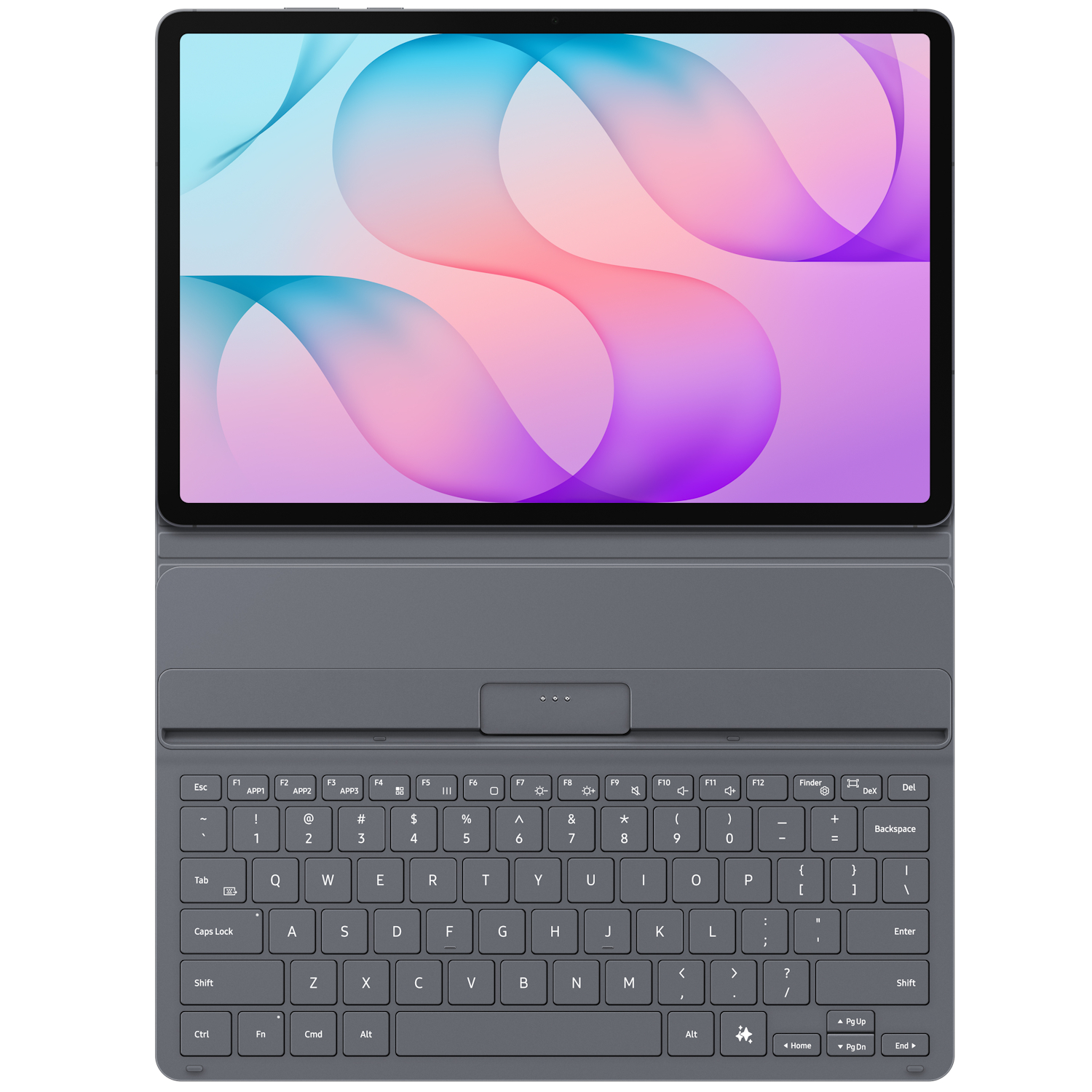 Husa Samsung Book Cover Keyboard Slim pentru Galaxy Tab S12 Plus, EF-DX840U Black - imagine 5