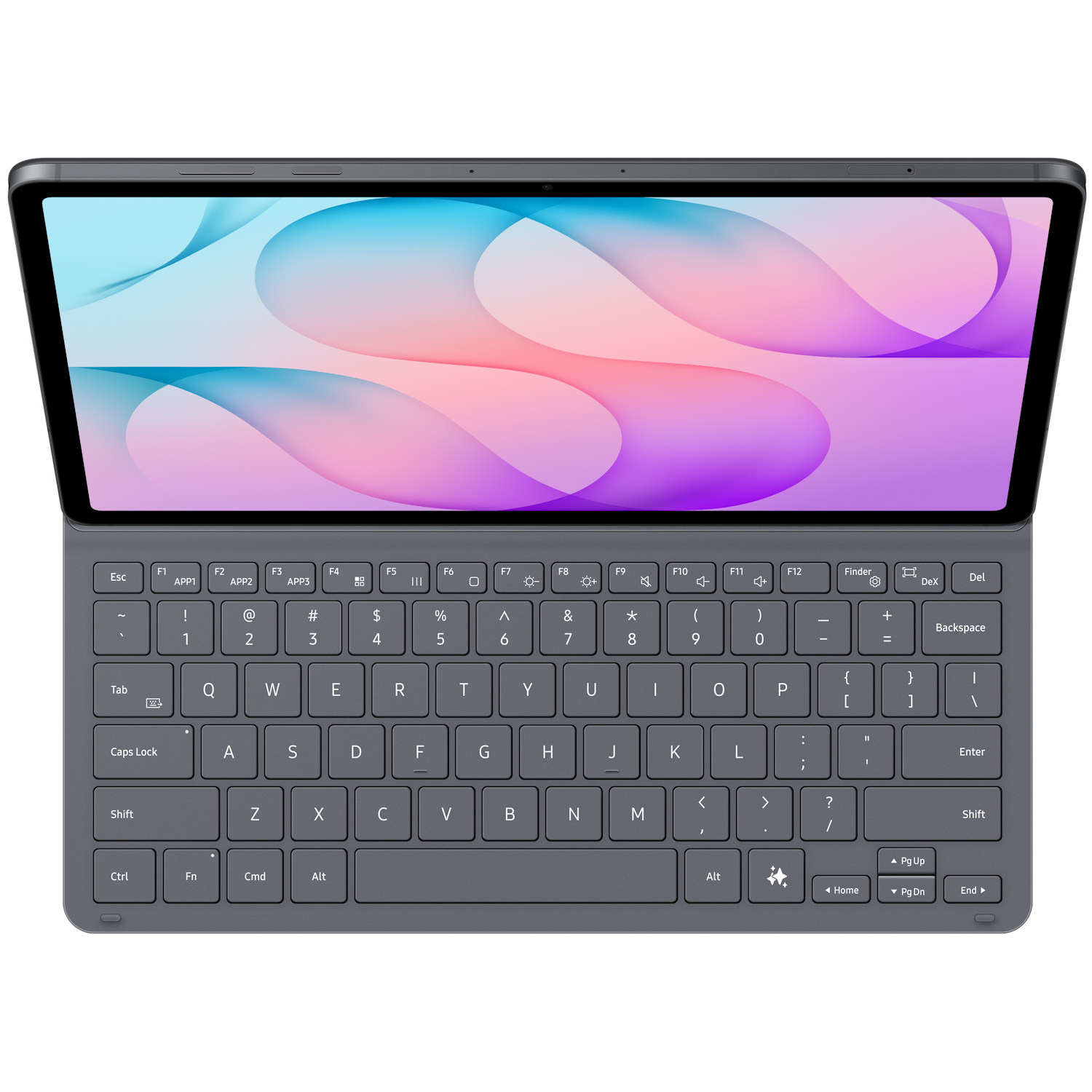 Husa Samsung Book Cover Keyboard Slim pentru Galaxy Tab S12 Plus, EF-DX840U Black - imagine 4