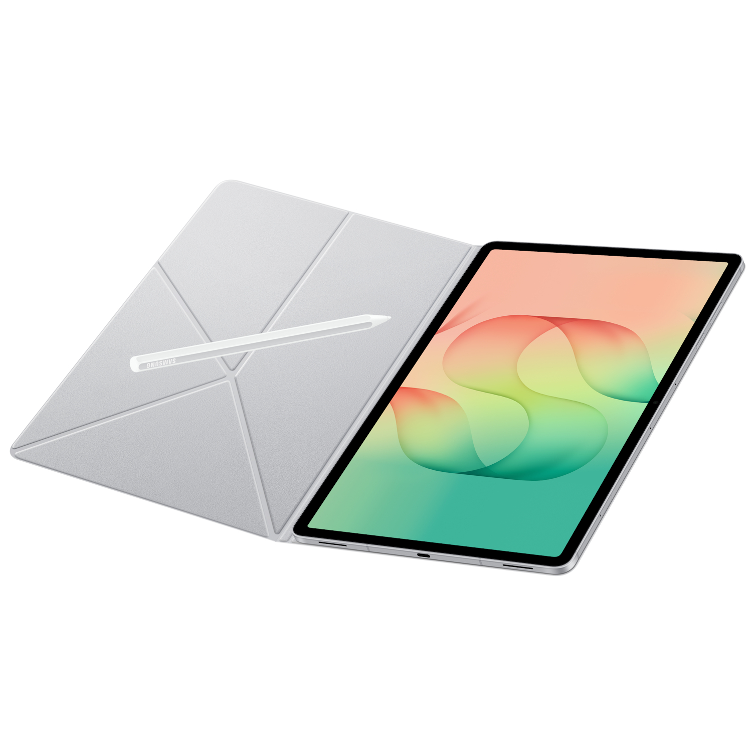 Husa Samsung Smart Book Cover pentru Galaxy Tab S12 Plus, EF-BX840P White - imagine 8