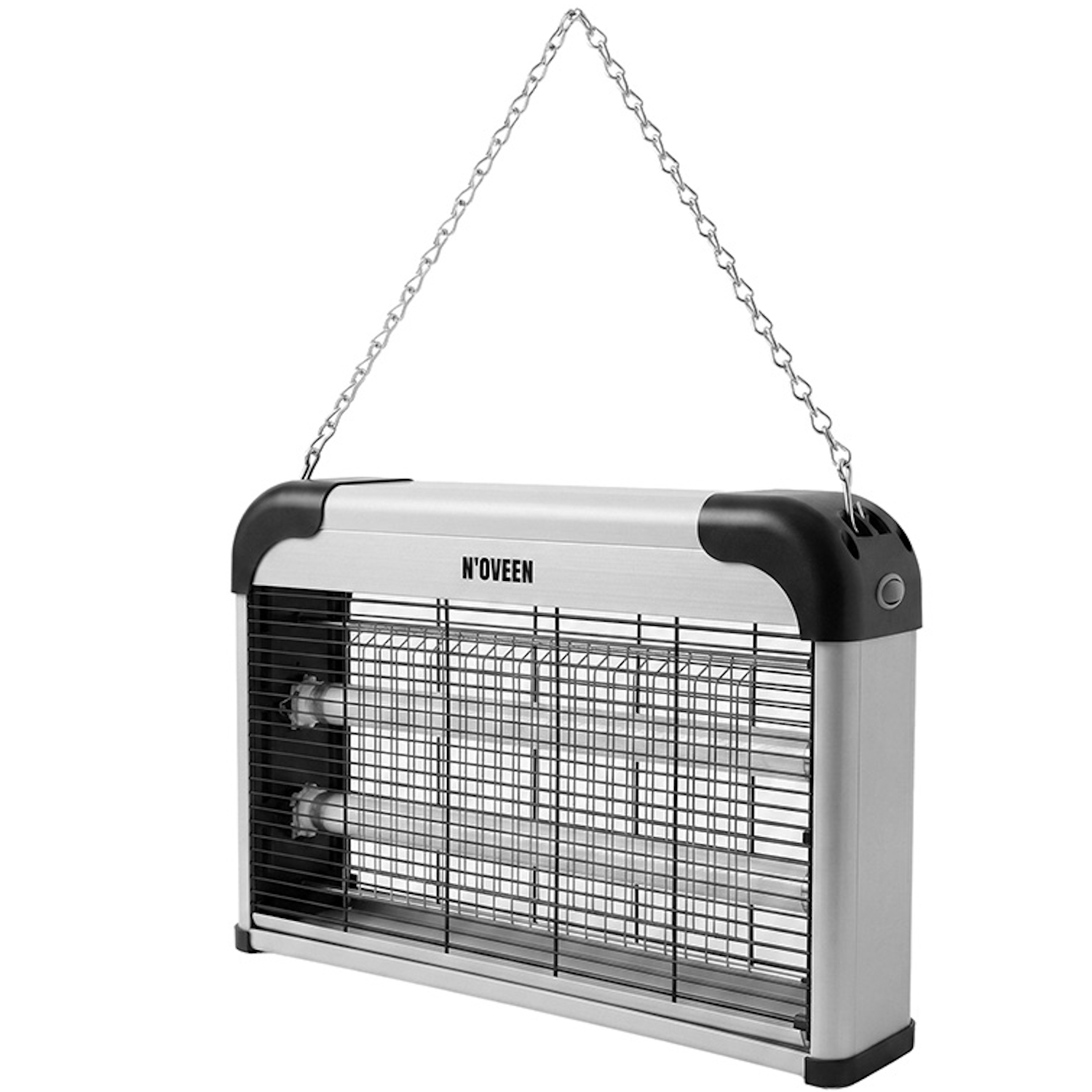 Lampa electrica anti-insecte Noveen Insect killer lamp IKN220 Economic, 2 x UVA (10 W), 1500 V, Alb Negru - imagine 5