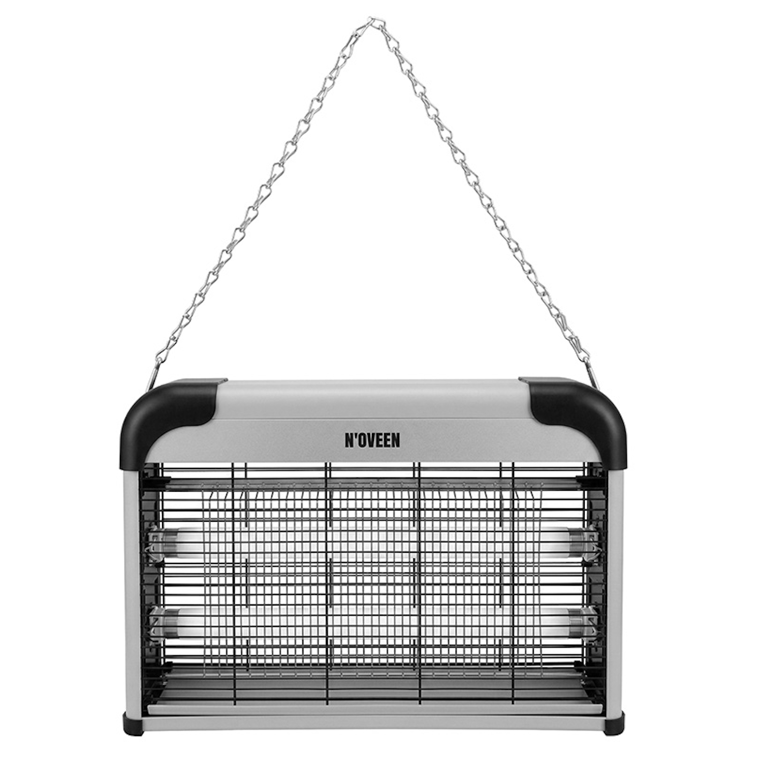 Lampa electrica anti-insecte Noveen Insect killer lamp IKN220 Economic, 2 x UVA (10 W), 1500 V, Alb Negru - imagine 7
