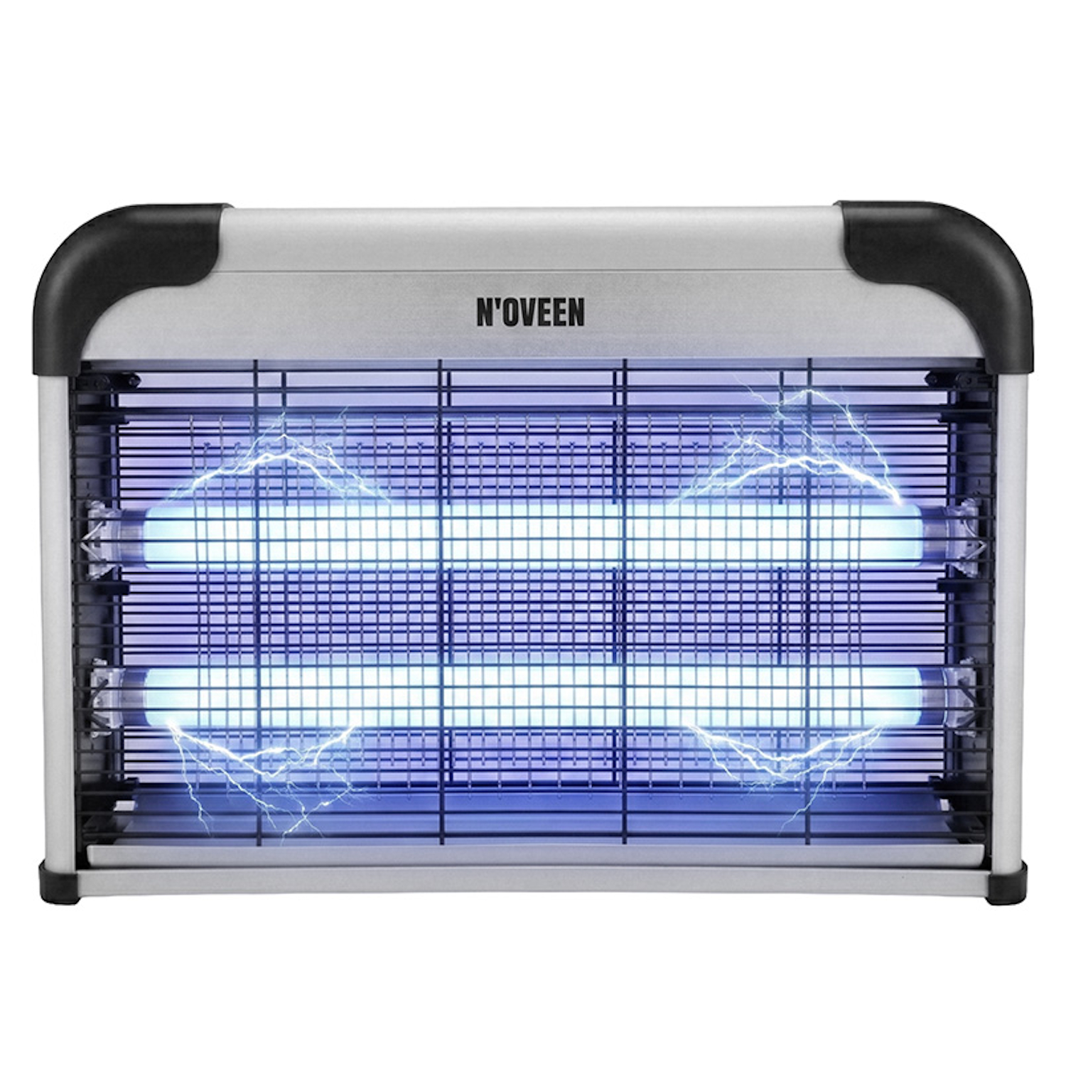 Lampa electrica anti-insecte Noveen Insect killer lamp IKN220 Economic, 2 x UVA (10 W), 1500 V, Alb Negru