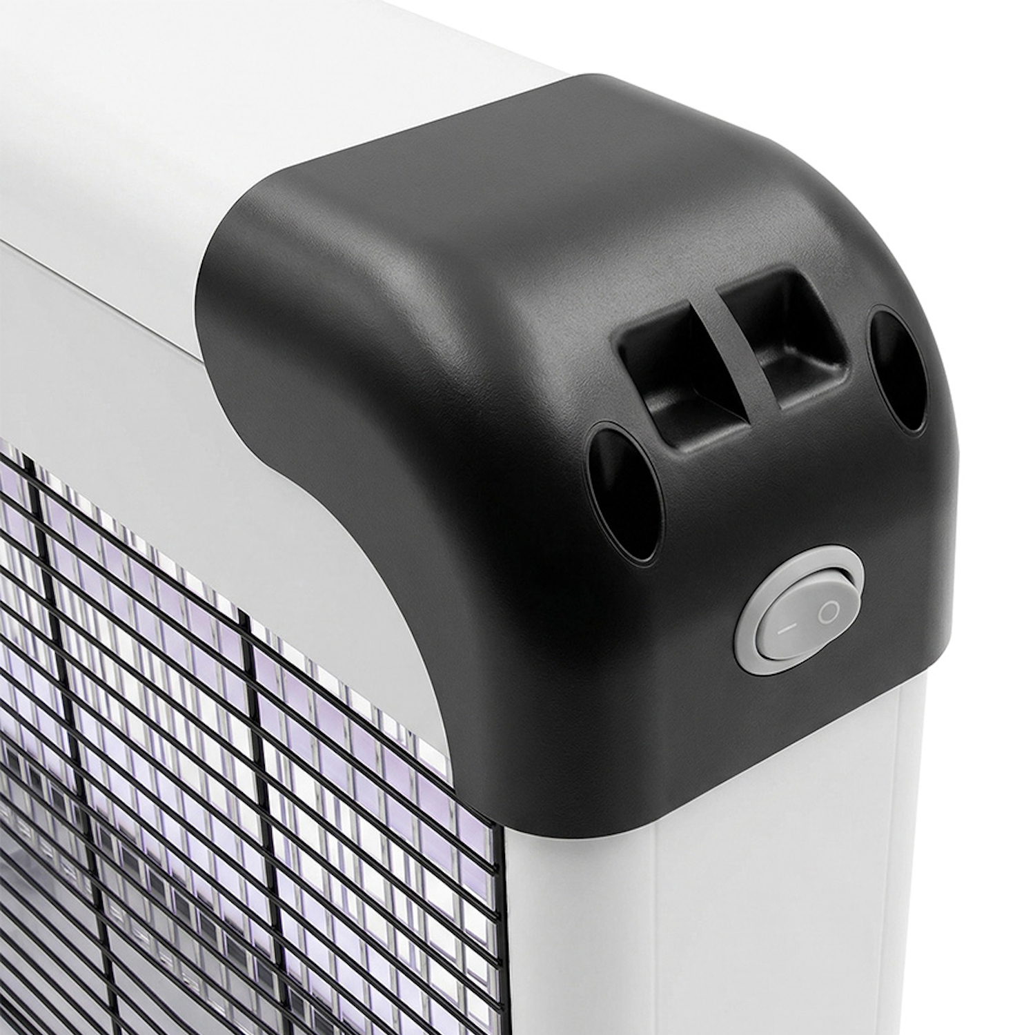 Lampa electrica anti-insecte Noveen Insect killer lamp IKN220 Economic, 2 x UVA (10 W), 1500 V, Alb Negru - imagine 10