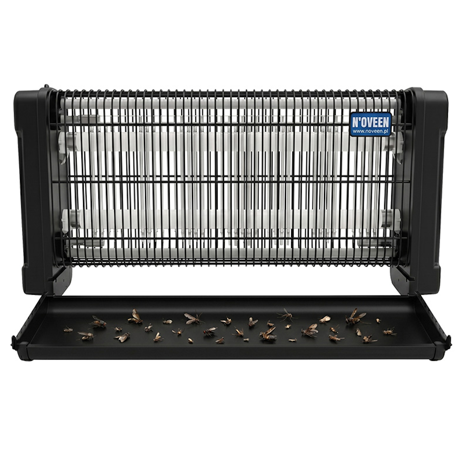 Lampa electrica anti-insecte Noveen Insect killer lamp IKN30, 2 x UVA (15 W), 4000 V, Negru - imagine 2
