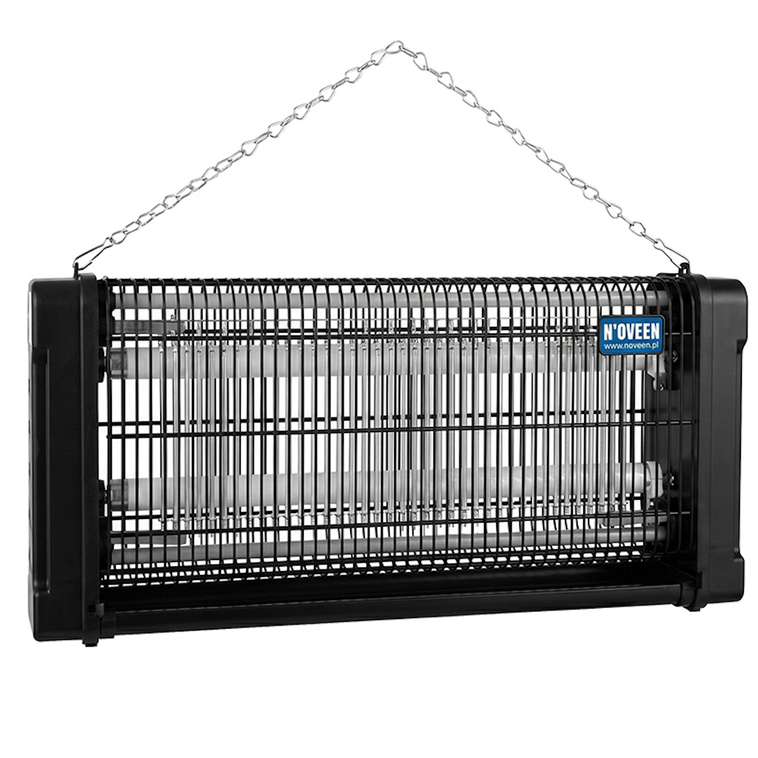 Lampa electrica anti-insecte Noveen Insect killer lamp IKN30, 2 x UVA (15 W), 4000 V, Negru - imagine 3