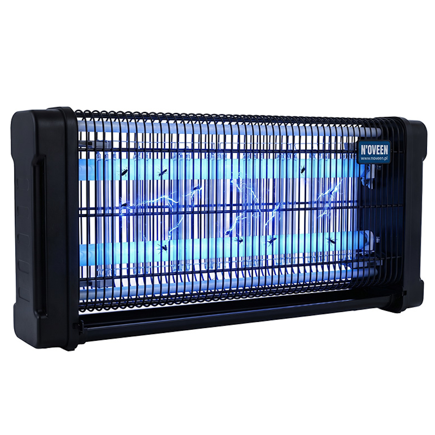 Lampa electrica anti-insecte Noveen Insect killer lamp IKN30, 2 x UVA (15 W), 4000 V, Negru - imagine 8