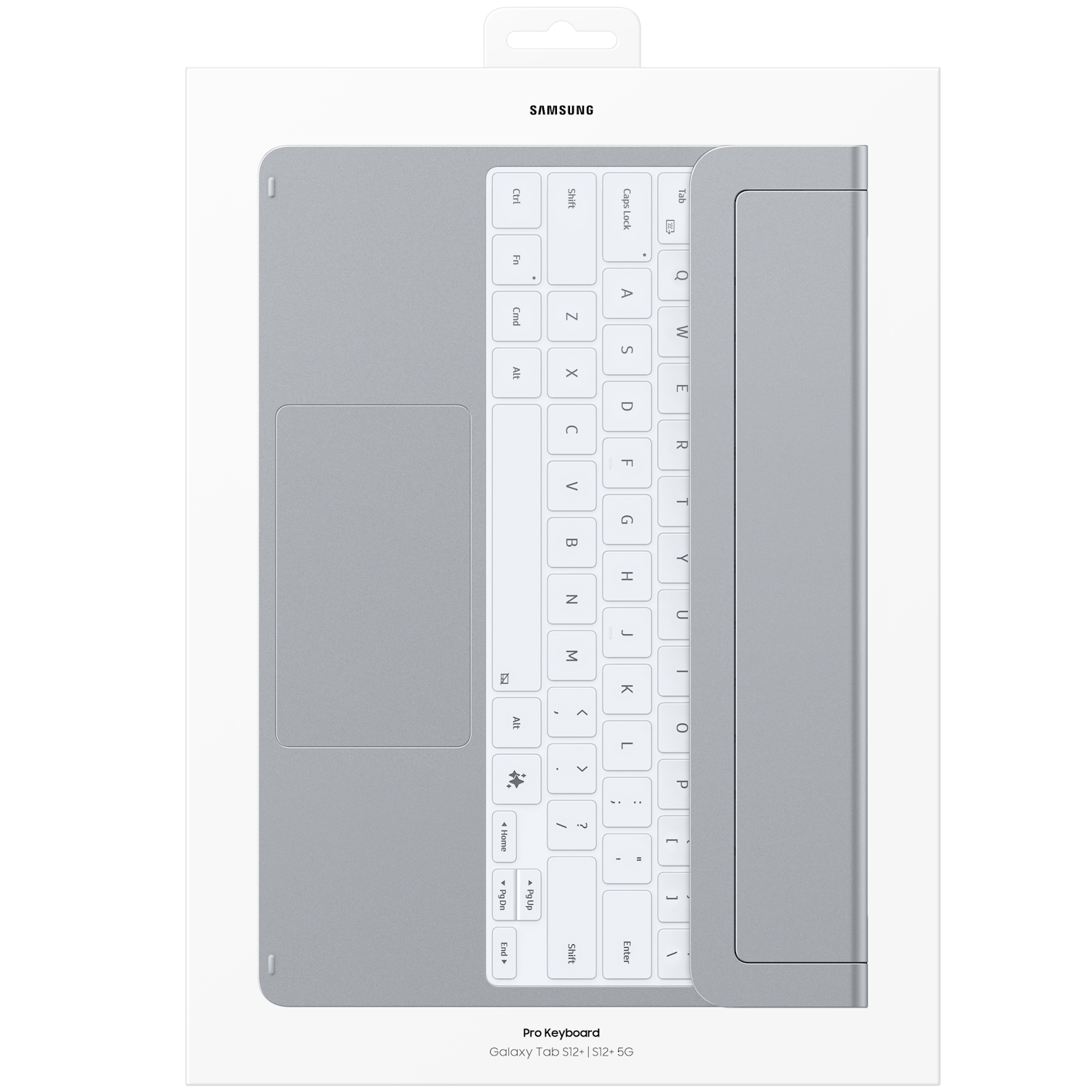 Tastatura Samsung Pro Keyboard pentru Galaxy Tab S12 Plus, EF-DX845U Silver - imagine 2