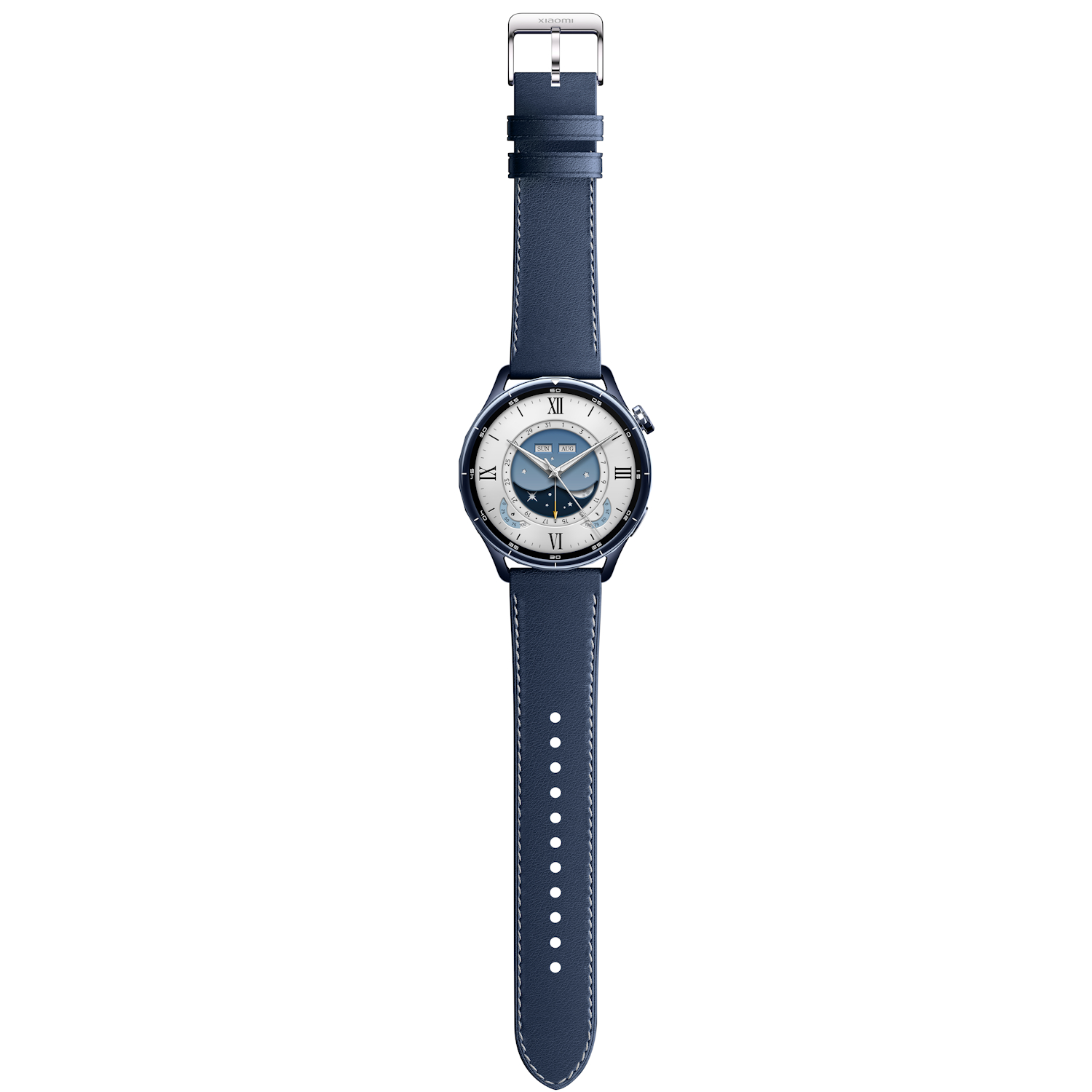 Smartwatch Xiaomi Watch S5 46mm, AMOLED 1.48", Bluetooth, GPS, Leather Strap - Ceramic Blue - imagine 4