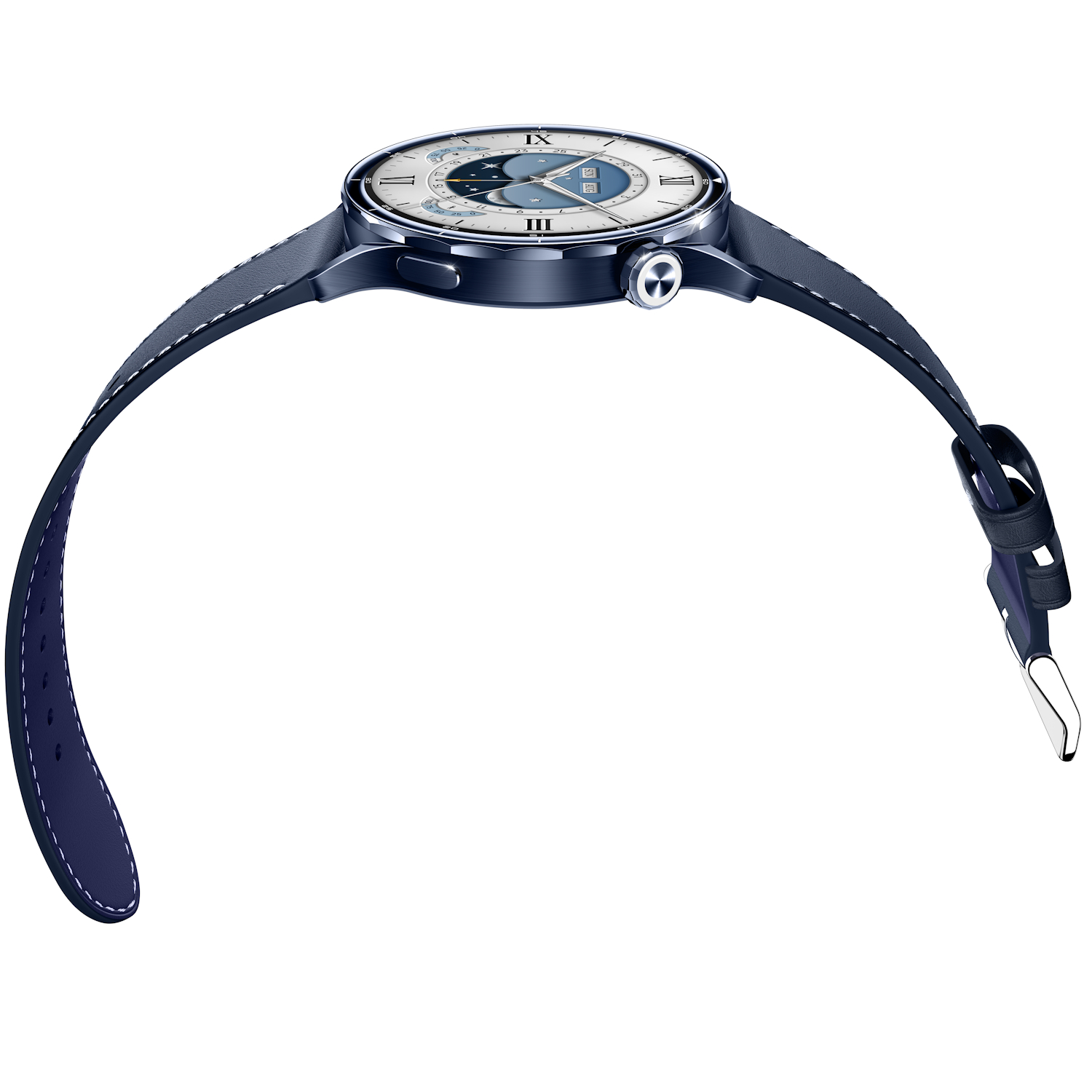 Smartwatch Xiaomi Watch S5 46mm, AMOLED 1.48", Bluetooth, GPS, Leather Strap - Ceramic Blue - imagine 7