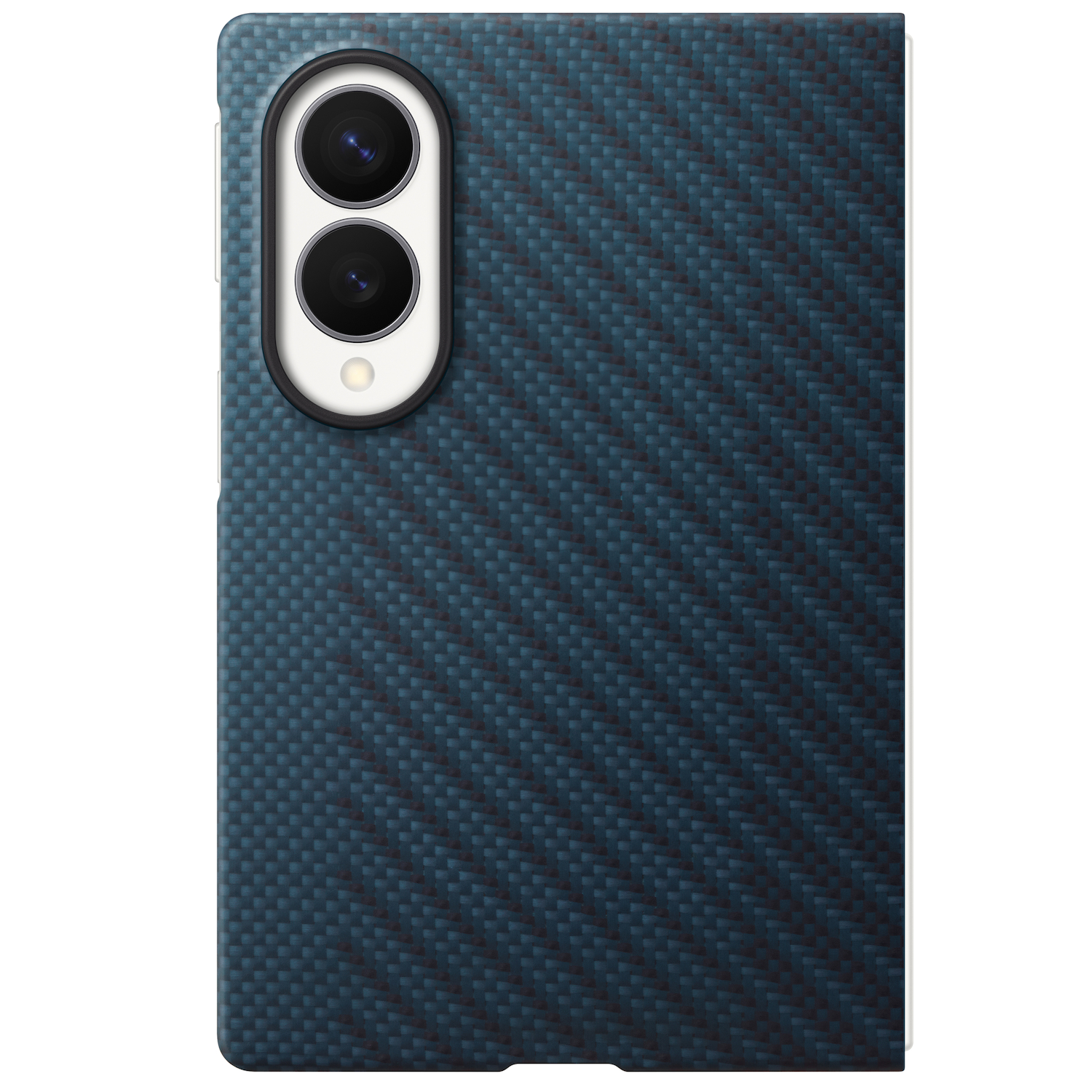 Capac protectie spate Samsung Carbon Magnet Case pentru Galaxy Z Fold8, Blue - imagine 3