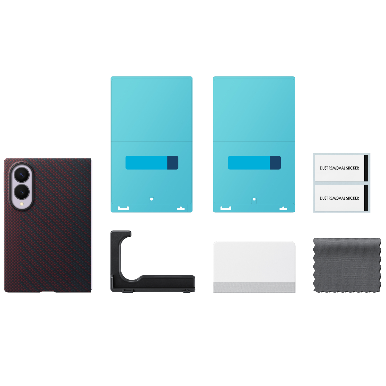 Capac protectie spate Samsung Carbon Magnet Case pentru Galaxy Z Fold8, Violet - imagine 2