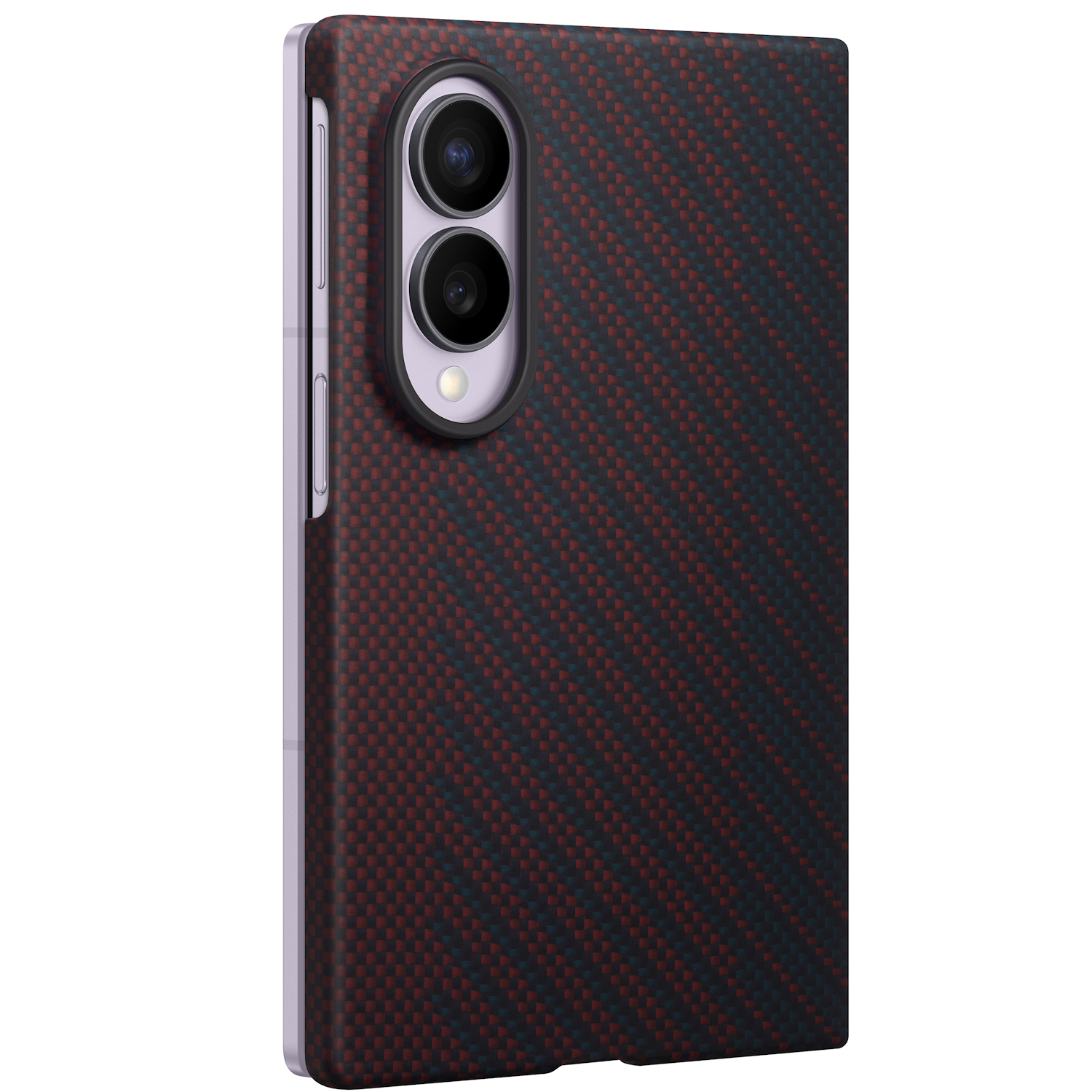 Capac protectie spate Samsung Carbon Magnet Case pentru Galaxy Z Fold8, Violet - imagine 4