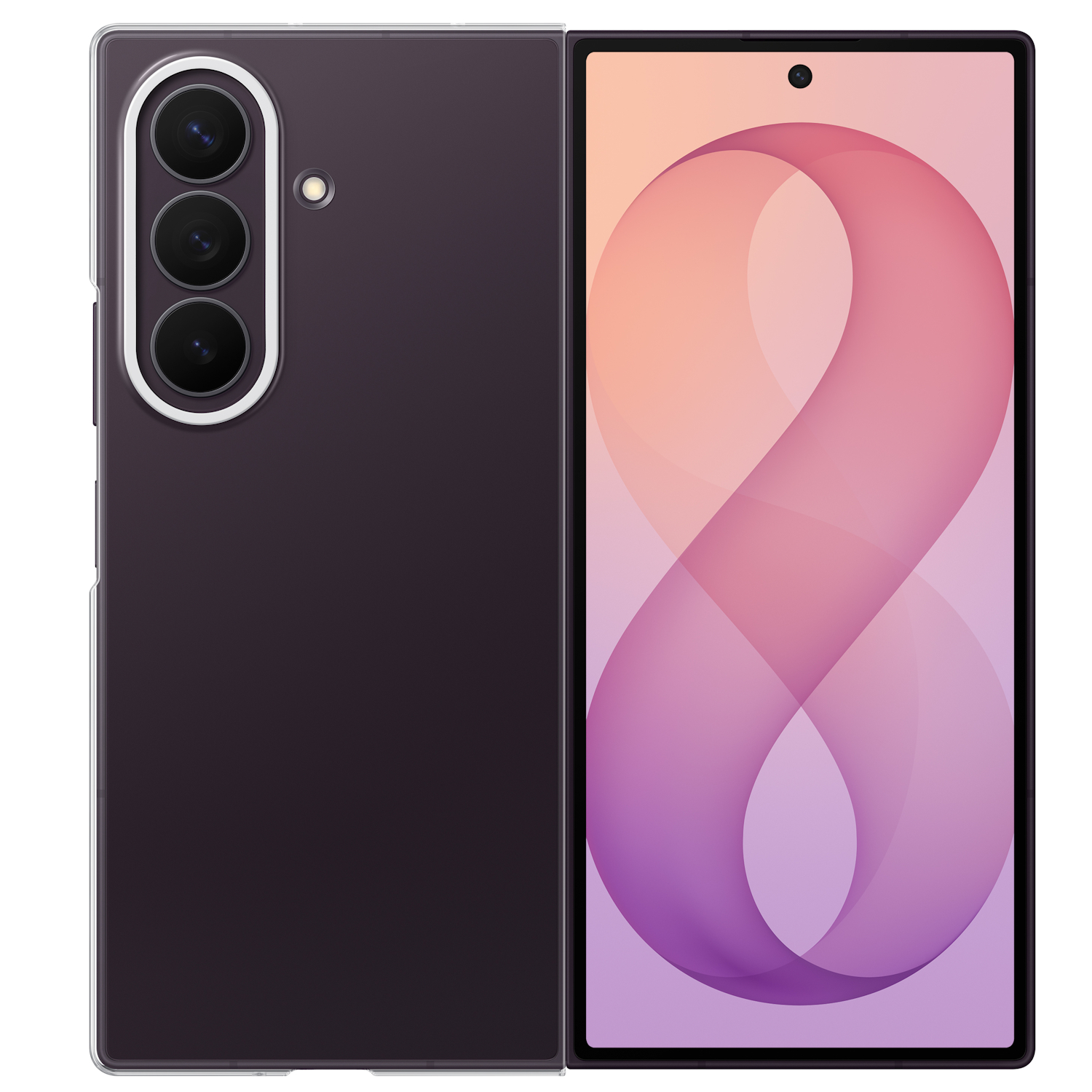 Capac protectie spate Samsung Clear Case pentru Galaxy Z Fold8 Ultra, Transparent