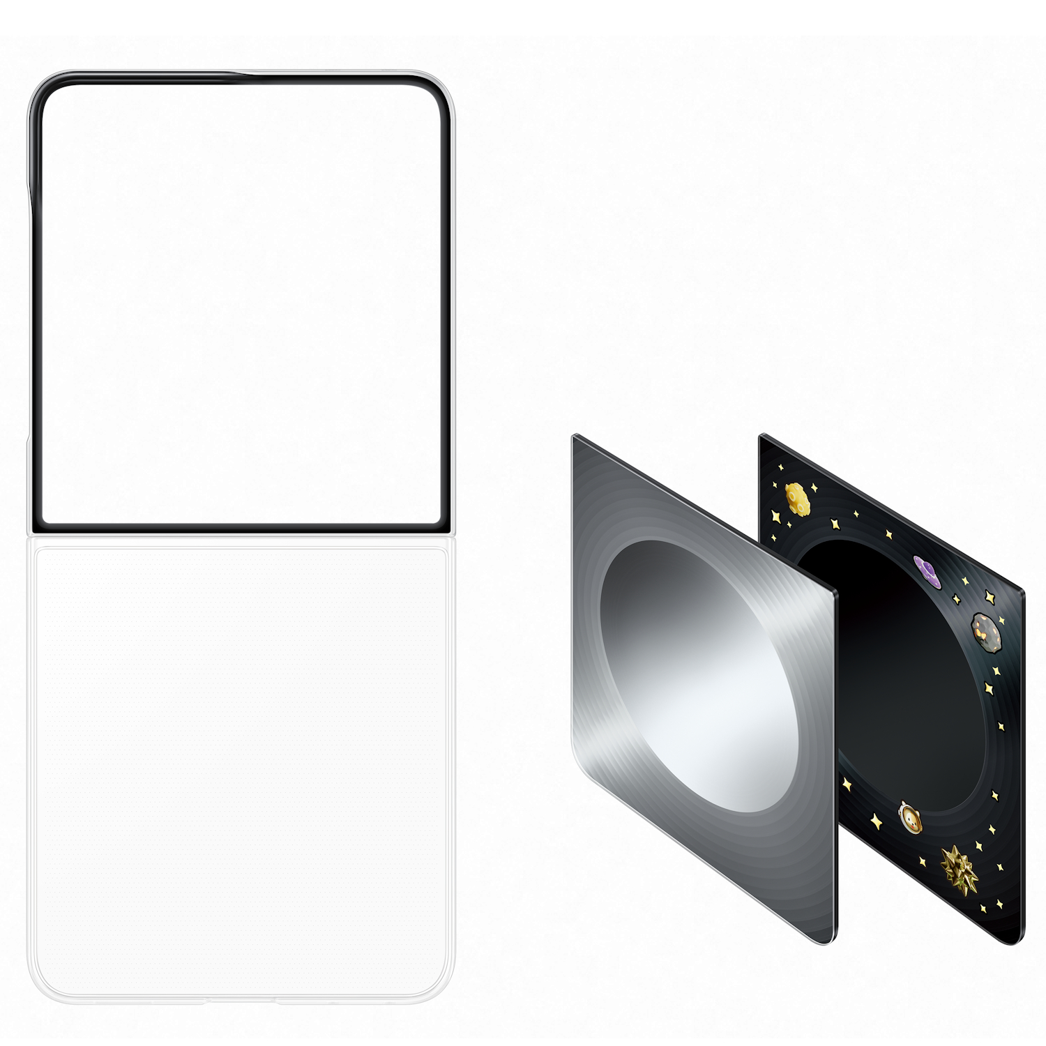 Capac protectie spate Samsung FlipSuit Case pentru Galaxy Z Flip 8, Black