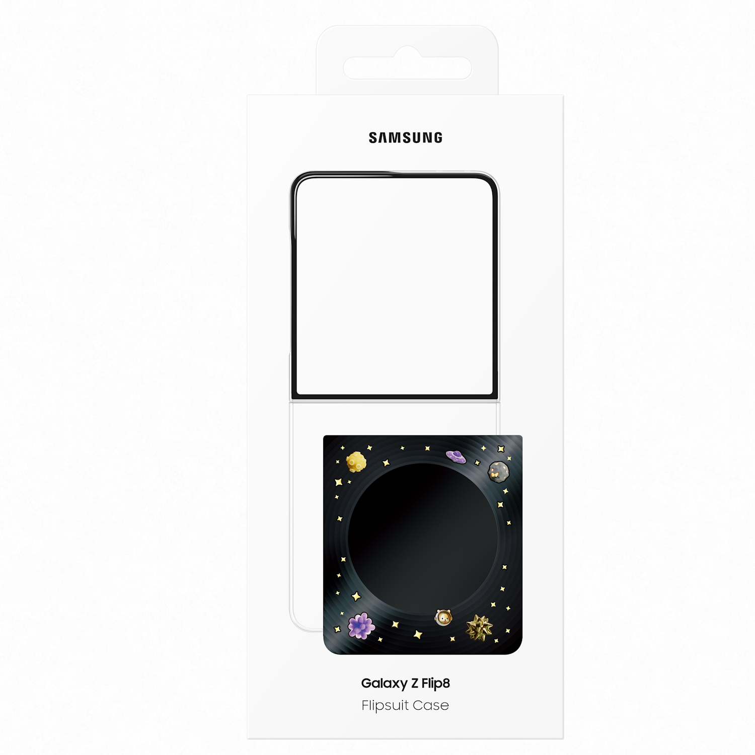 Capac protectie spate Samsung FlipSuit Case pentru Galaxy Z Flip 8, Black - imagine 6