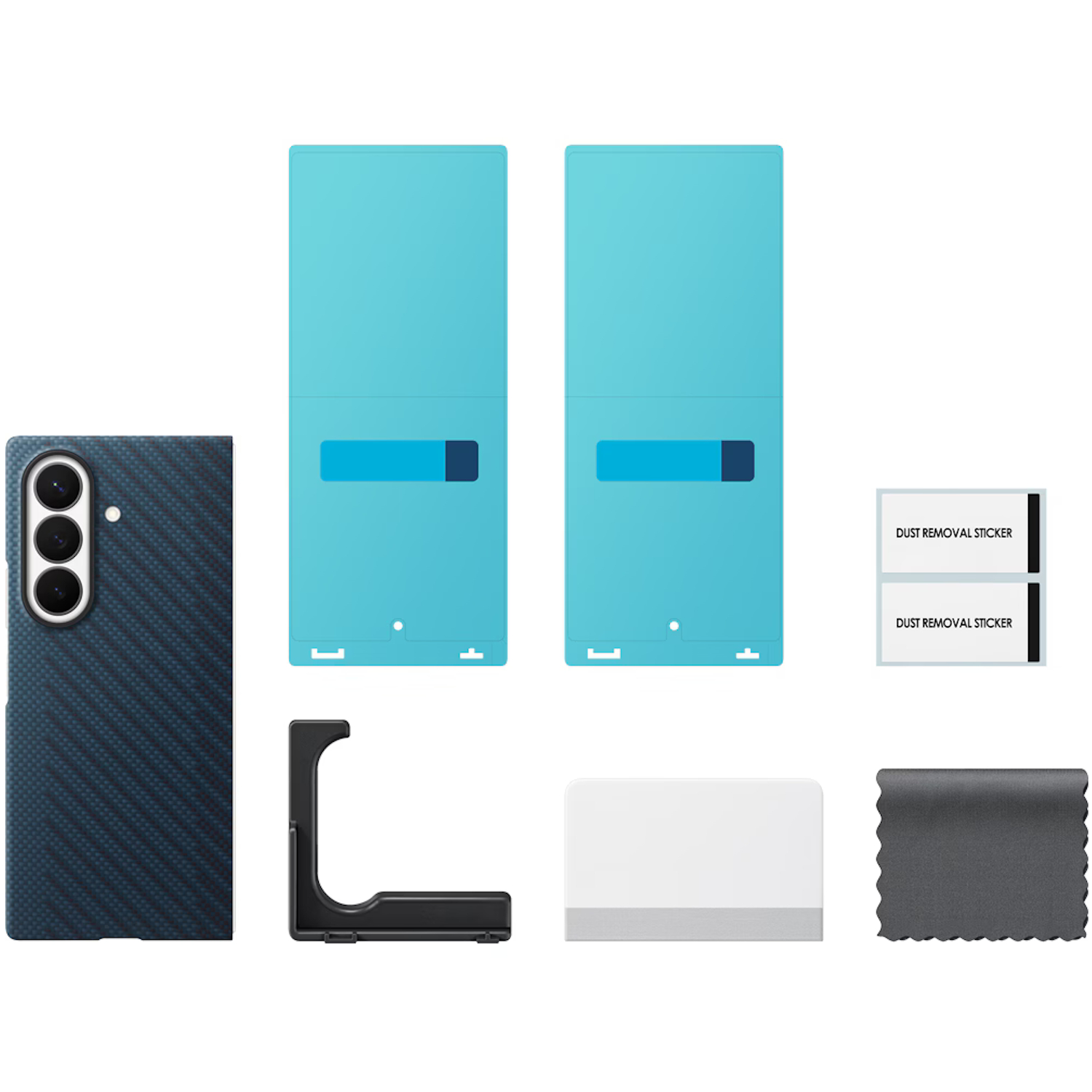 Capac protectie spate Samsung Carbon Magnet Case pentru Galaxy Z Fold8 Ultra, Blue - imagine 2