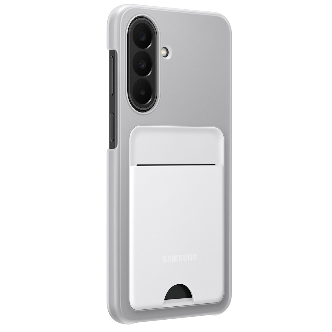Capac protectie spate Samsung Card Slot Case pentru Galaxy A27, Light Gray - imagine 5