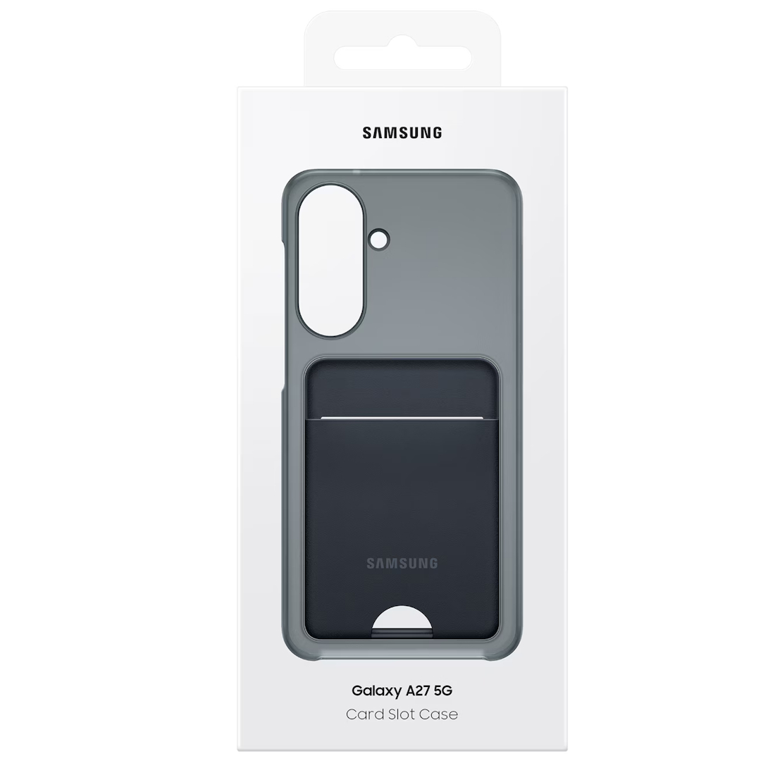 Capac protectie spate Samsung Card Slot Case pentru Galaxy A27, Black - imagine 6
