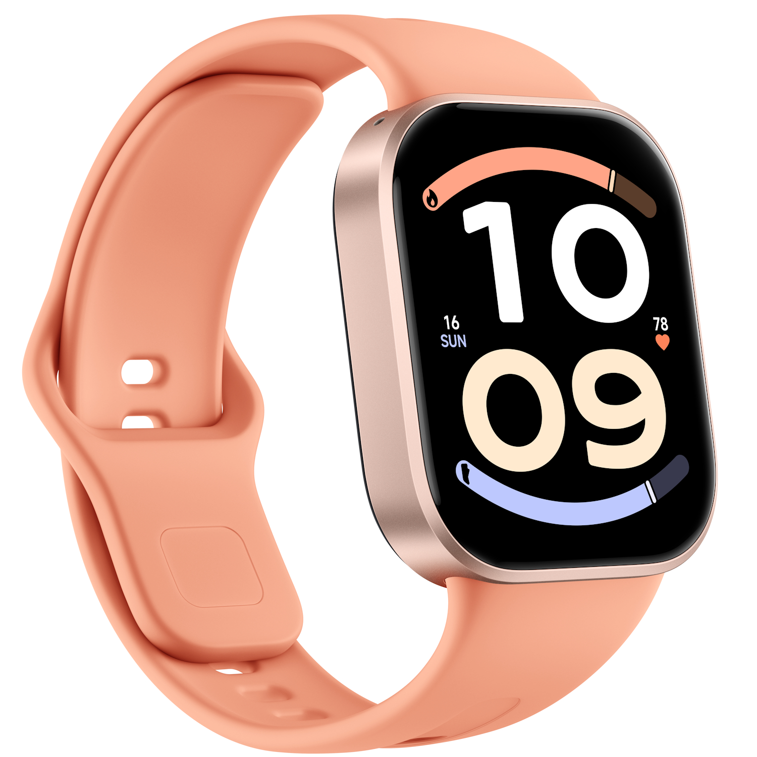 Smartwatch Redmi Watch 6 Active, AMOLED 1.85", Bluetooth 5.3, baterie 470 mAh, Sunset Orange - imagine 3