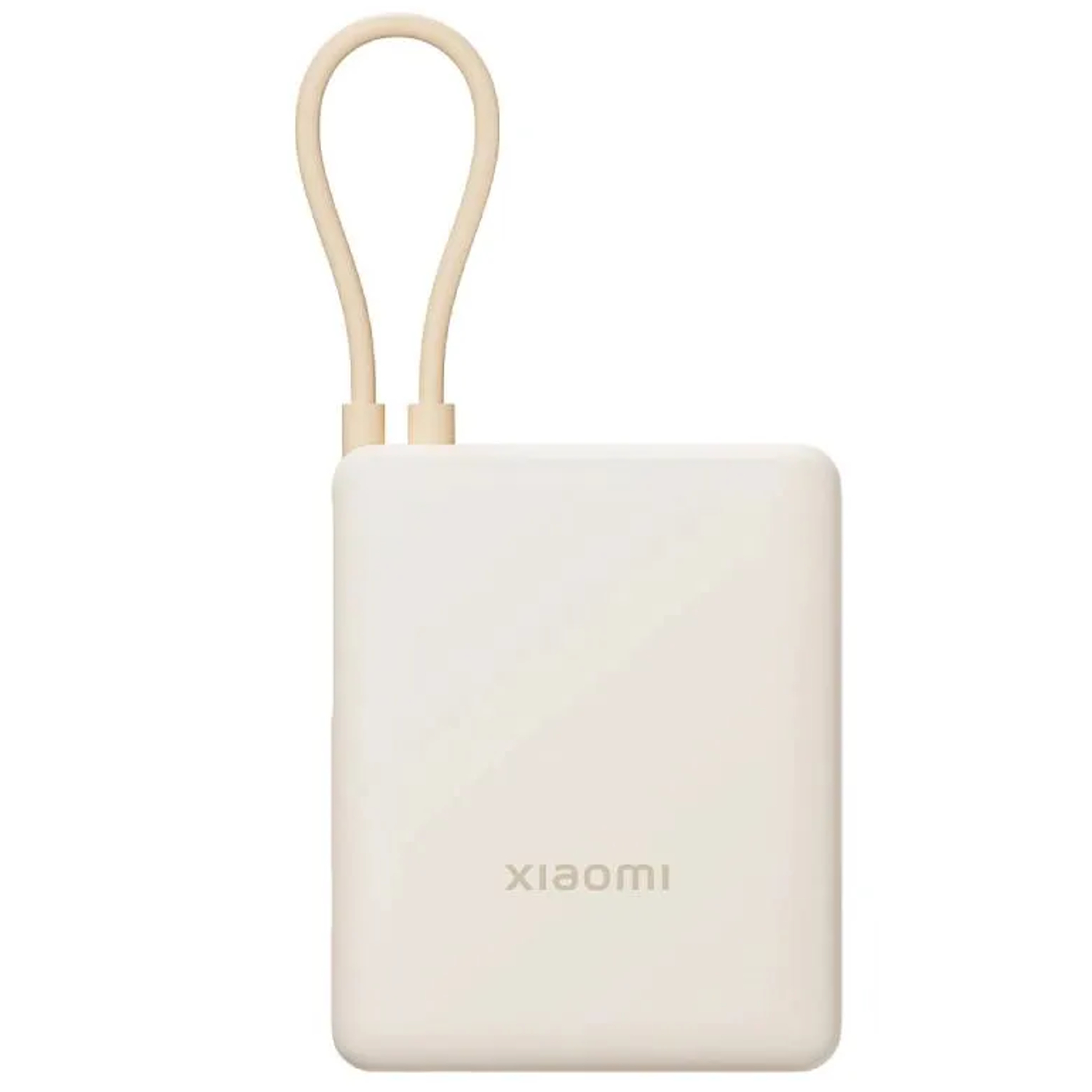 Incarcator portabil universal Xiaomi 33W 10000mAh, cablu integrat USB Type-C, Tan