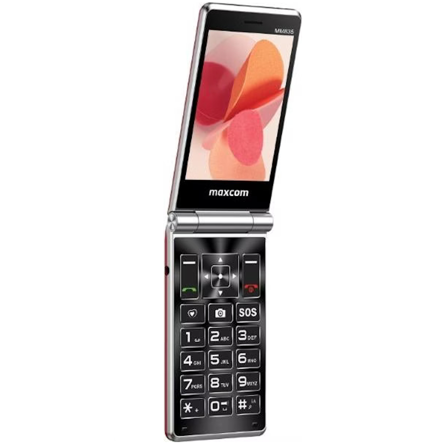 Telefon mobil Dual SIM Flip Phone MaxCom Comfort MM835L 4G, display 3.5″ + 2.4″, Purple - imagine 2