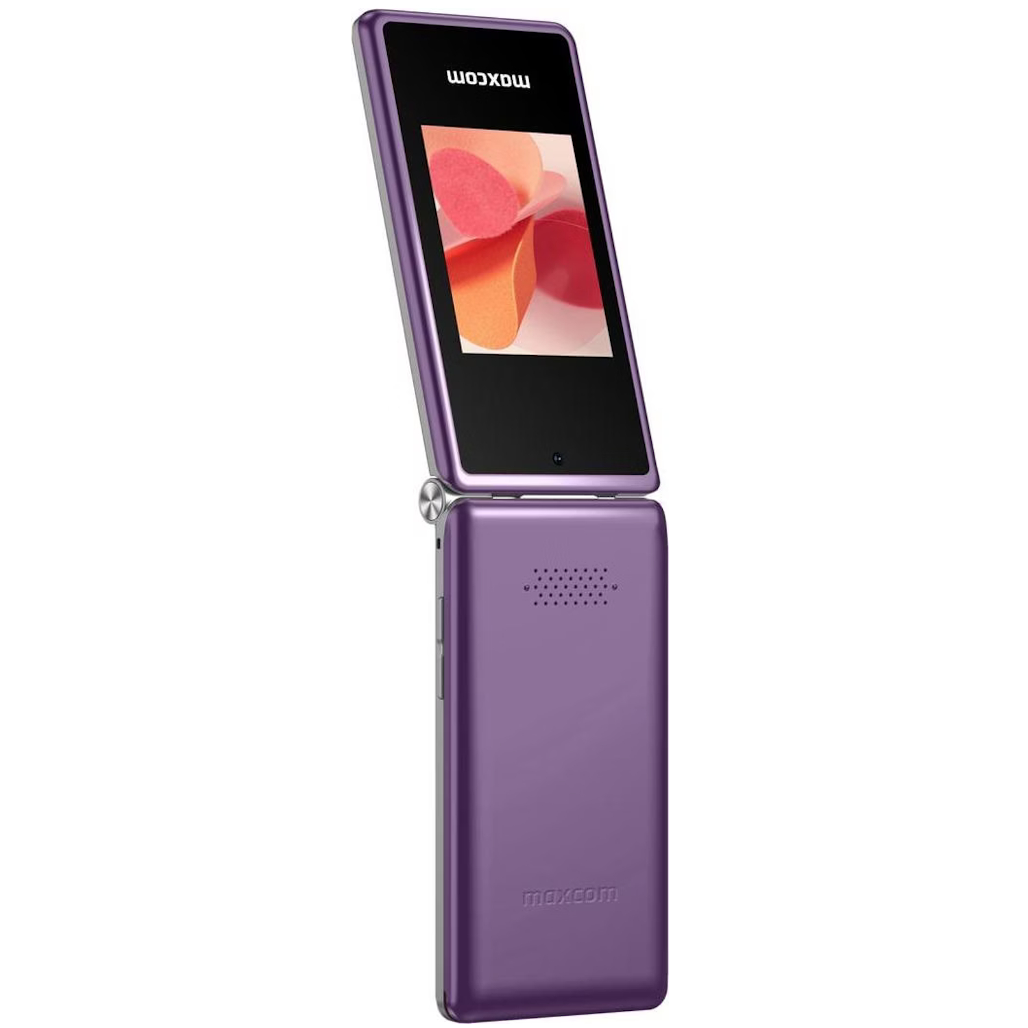 Telefon mobil Dual SIM Flip Phone MaxCom Comfort MM835L 4G, display 3.5″ + 2.4″, Purple - imagine 4