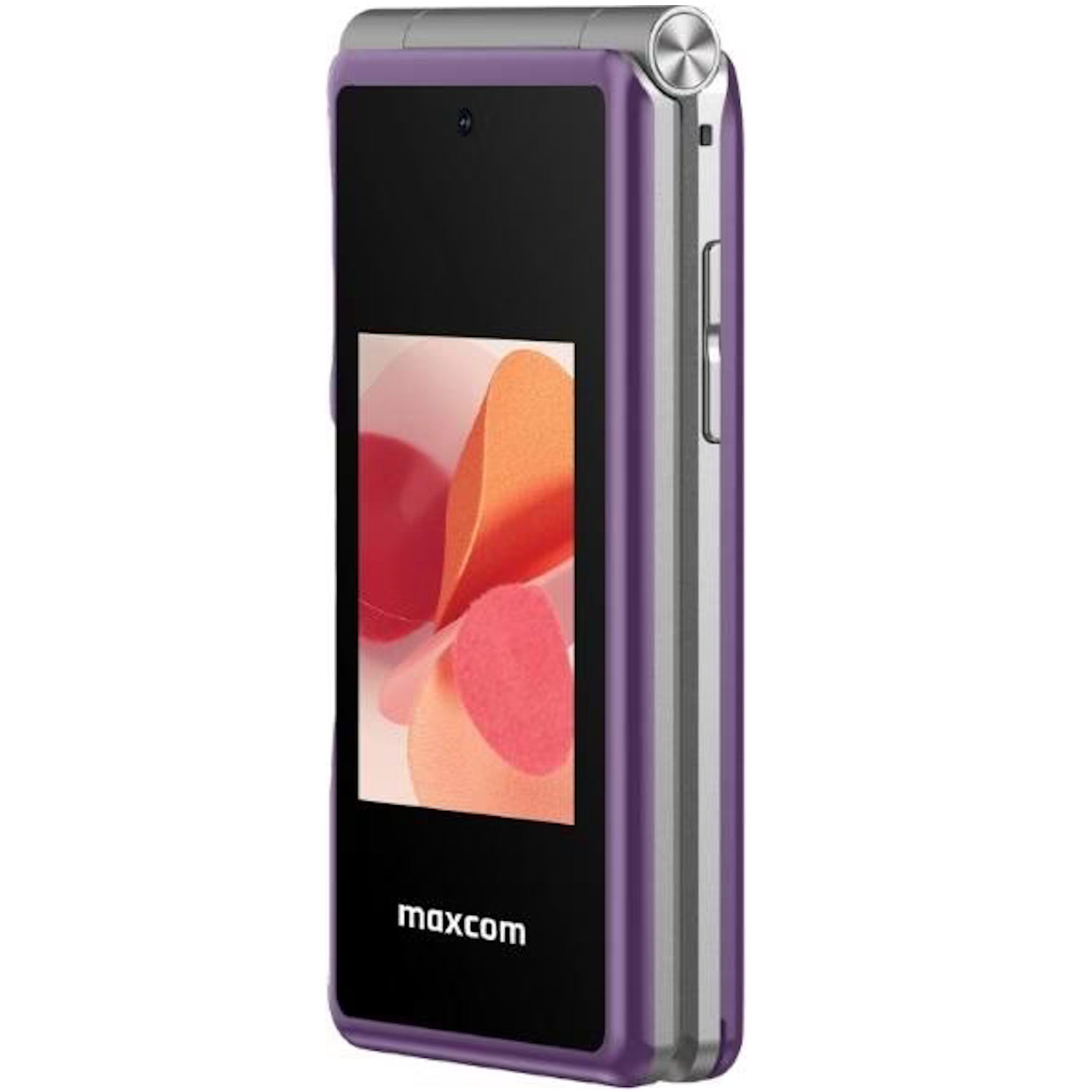 Telefon mobil Dual SIM Flip Phone MaxCom Comfort MM835L 4G, display 3.5″ + 2.4″, Purple