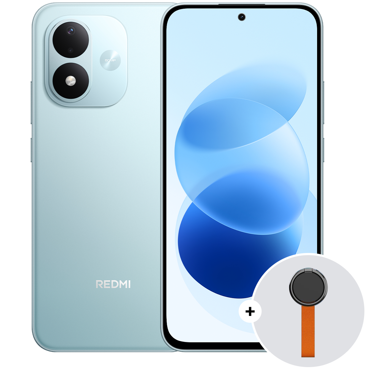 Telefon mobil Dual SIM Xiaomi REDMI Note 17 5G, Octa Core 2.3 GHz, 128 GB + 6 GB RAM, Celestial Purple + Woven Strap Ring Stand