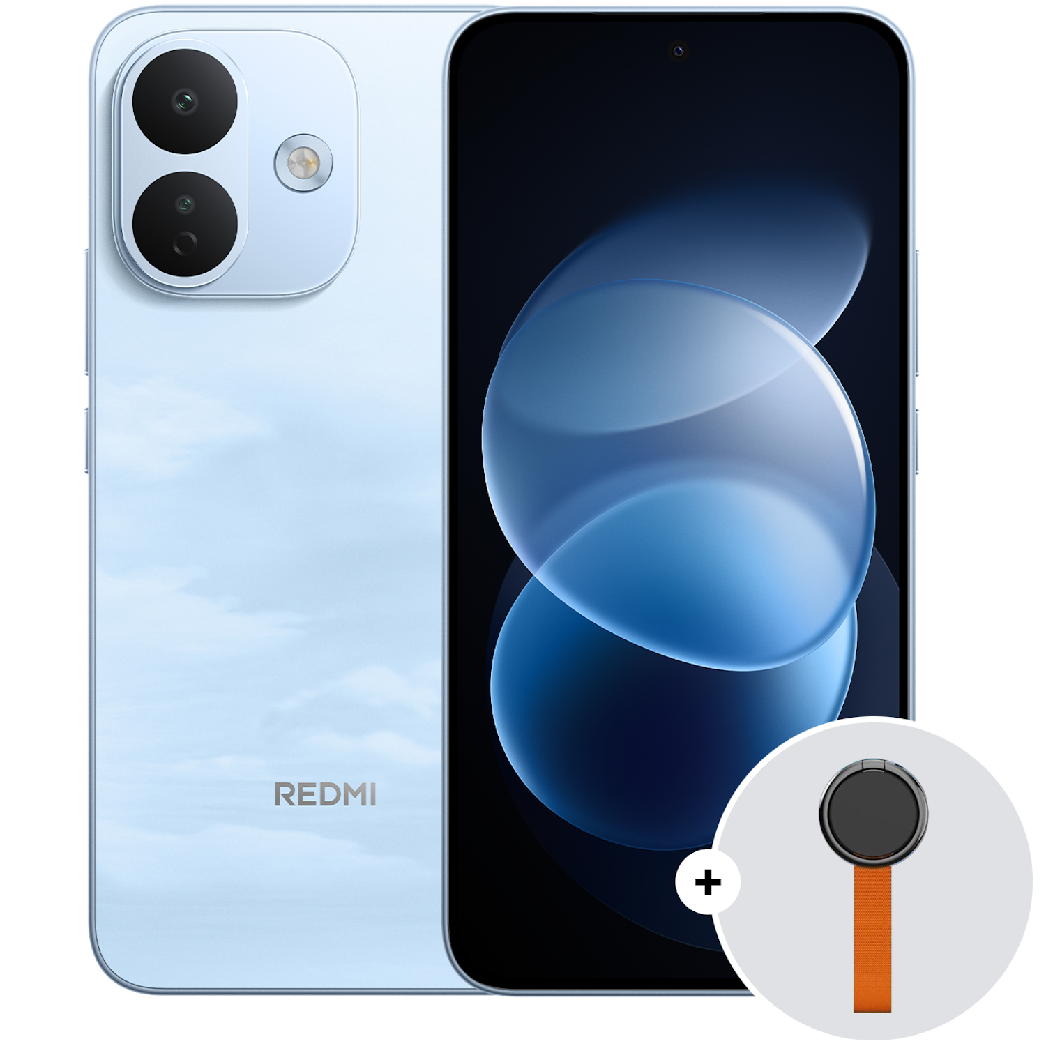 Telefon mobil Dual SIM Xiaomi REDMI Note 17 Pro 5G, Octa Core 2.4 GHz, 256 GB + 6 GB RAM, Sky Blue + Woven Strap Ring Stand