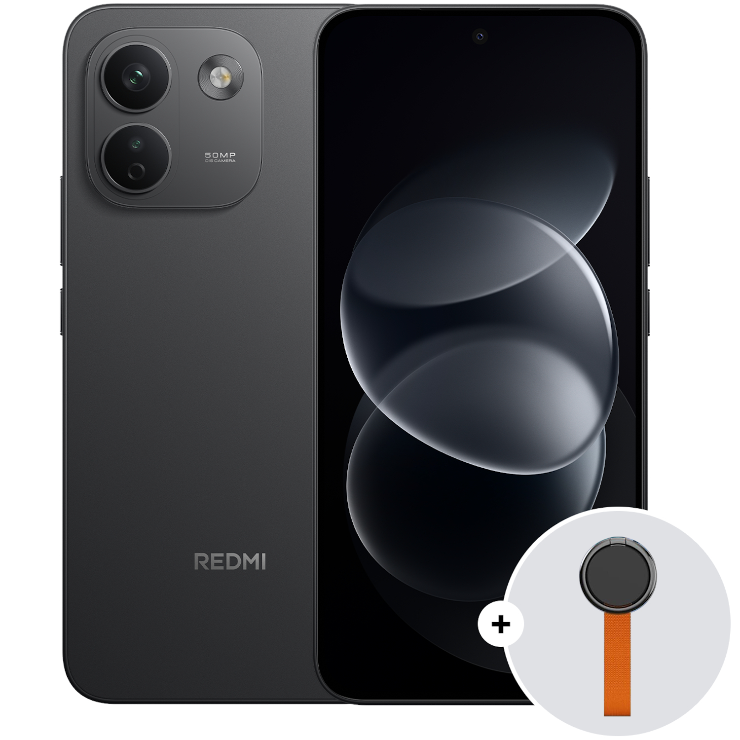 Telefon mobil Dual SIM Xiaomi REDMI Note 17 Pro Max 5G, Octa Core 2.6 GHz, 256 GB + 8 GB RAM, Black + Woven Strap Ring Stand